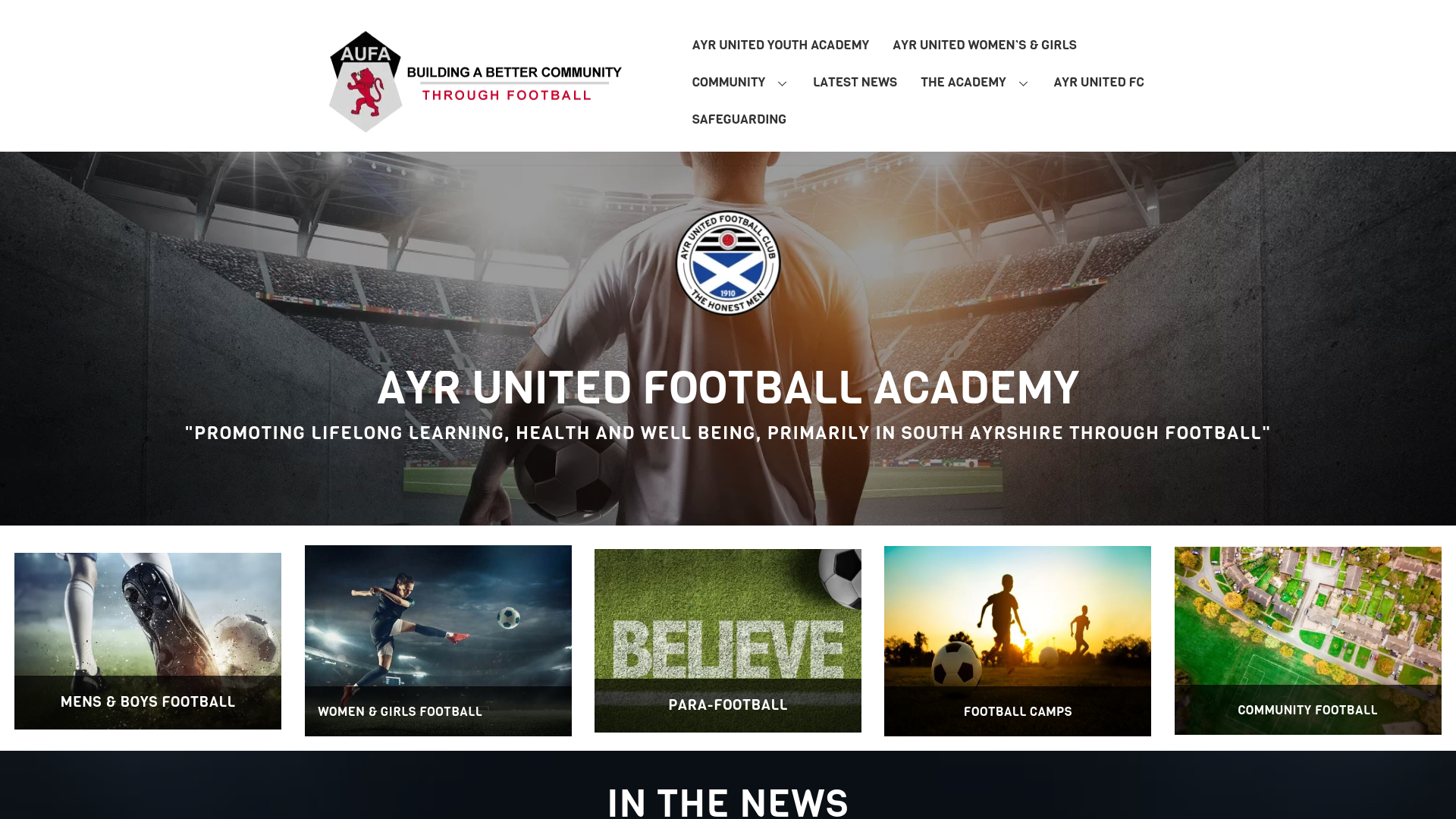 Website screenshot