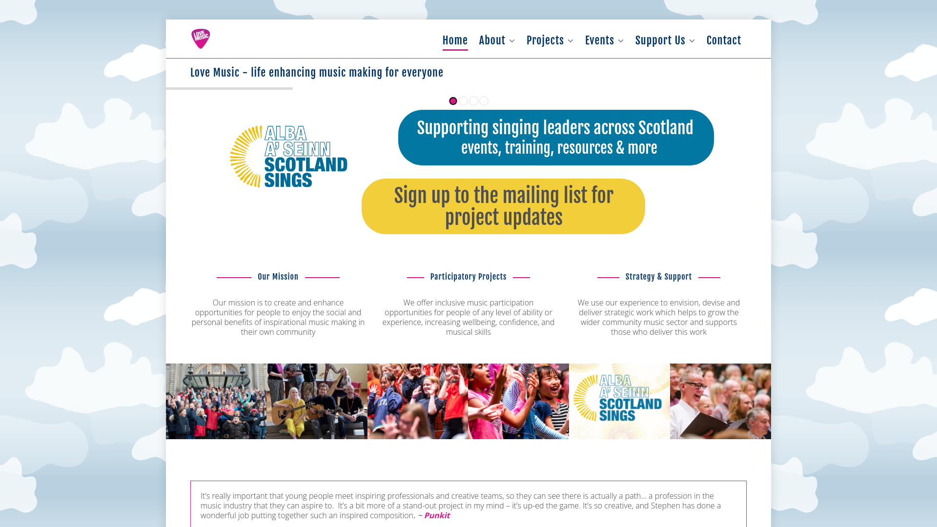 Website screenshot