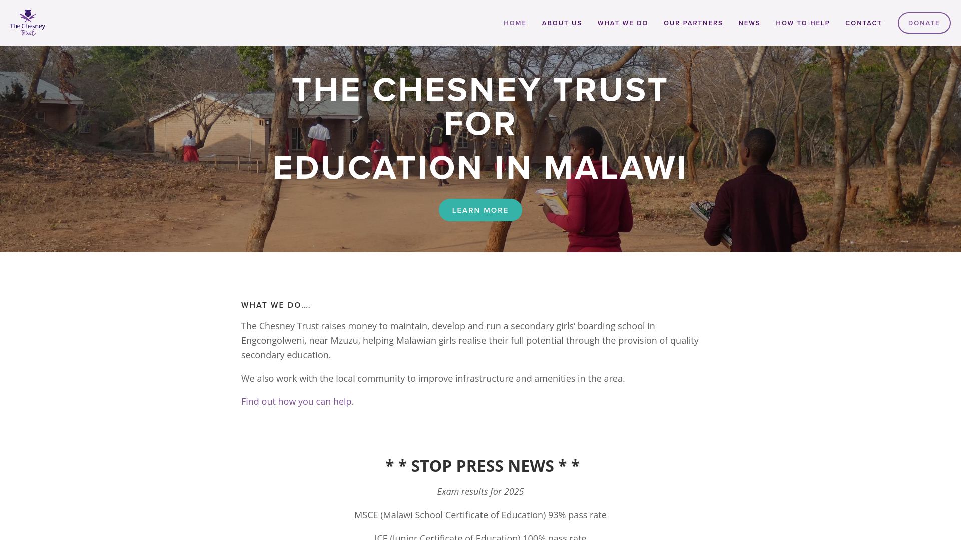 Website screenshot
