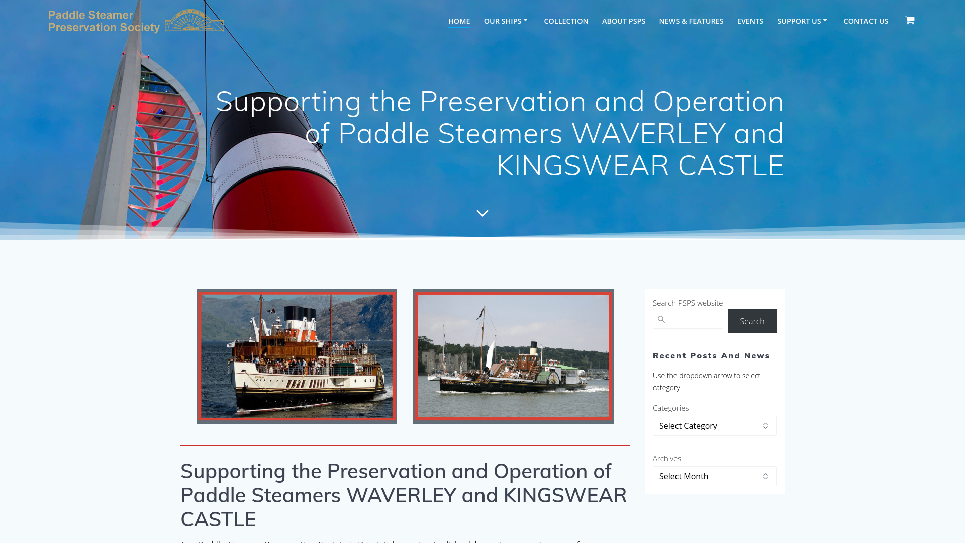 Website screenshot