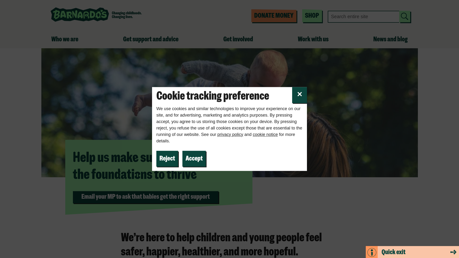 Website screenshot