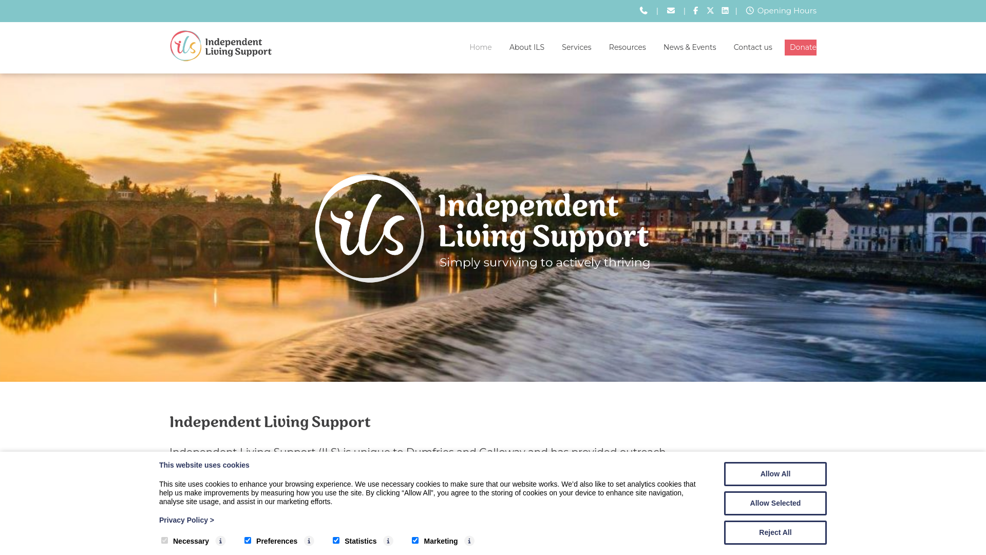 Website screenshot