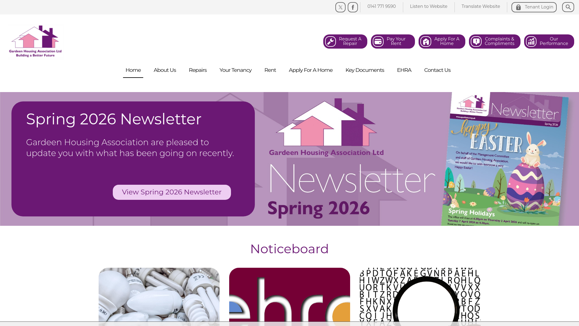 Website screenshot