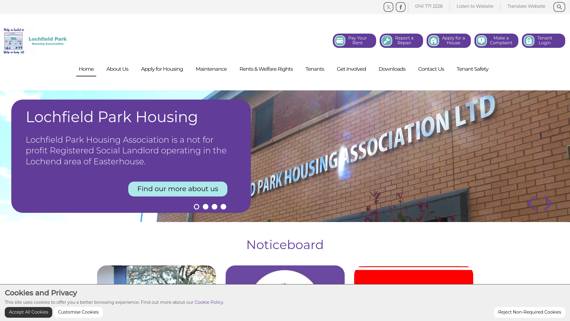 Website screenshot