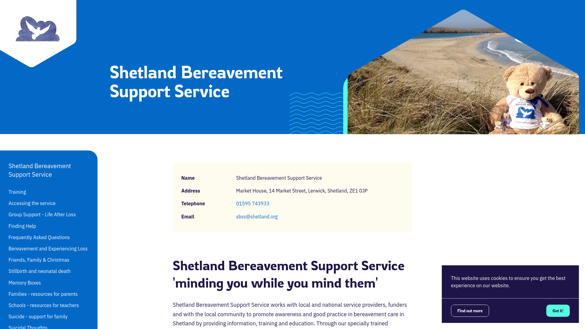 Website screenshot