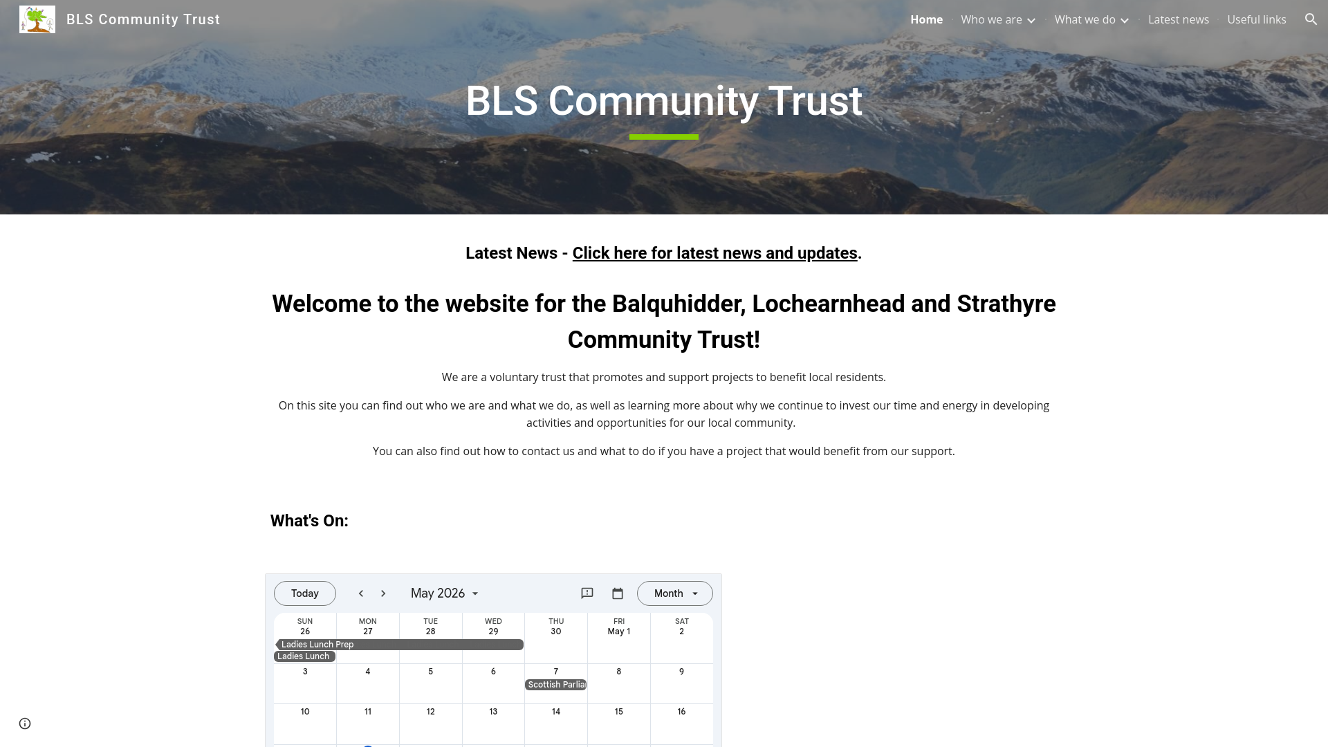 Website screenshot