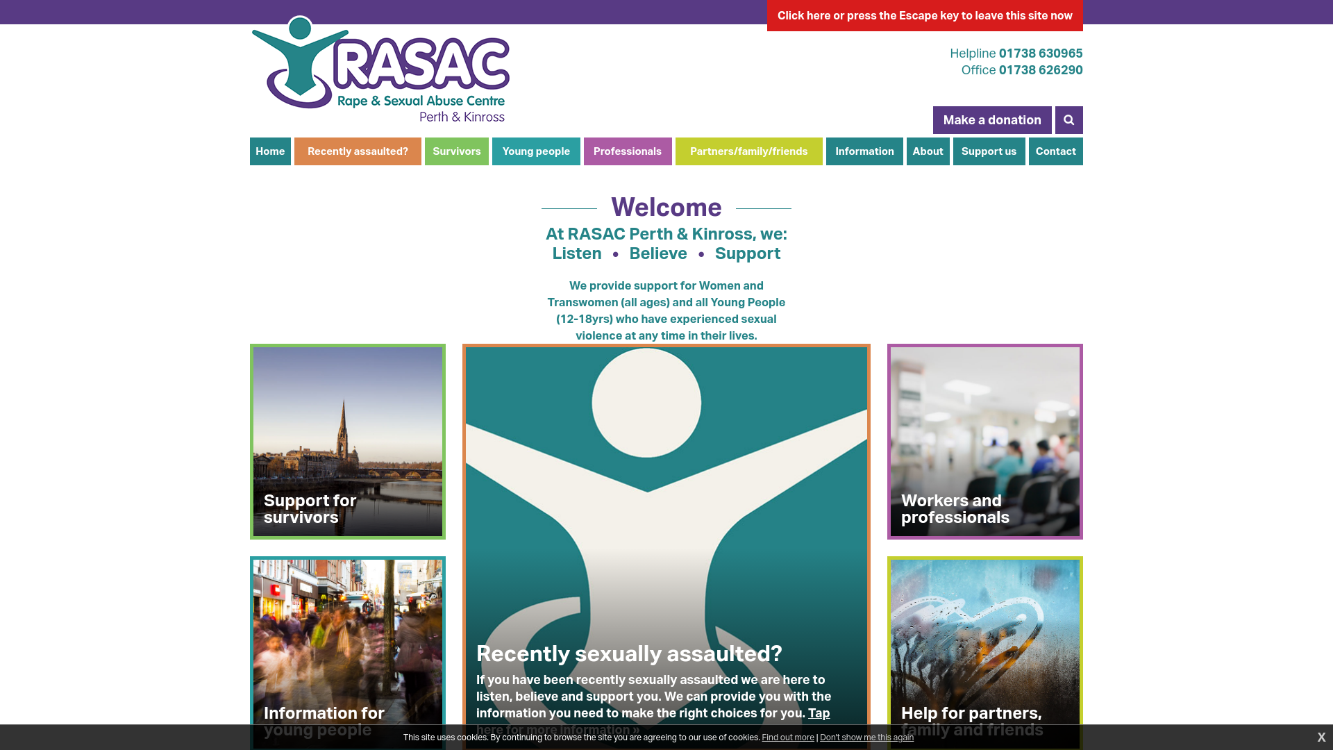 Website screenshot