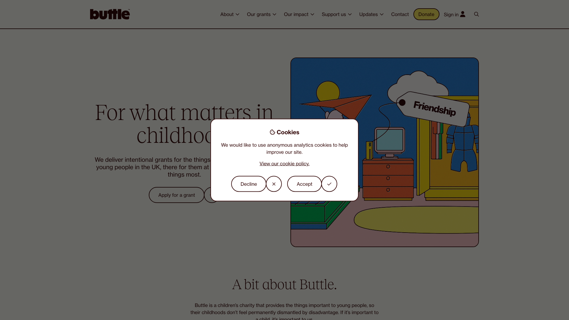 Website screenshot