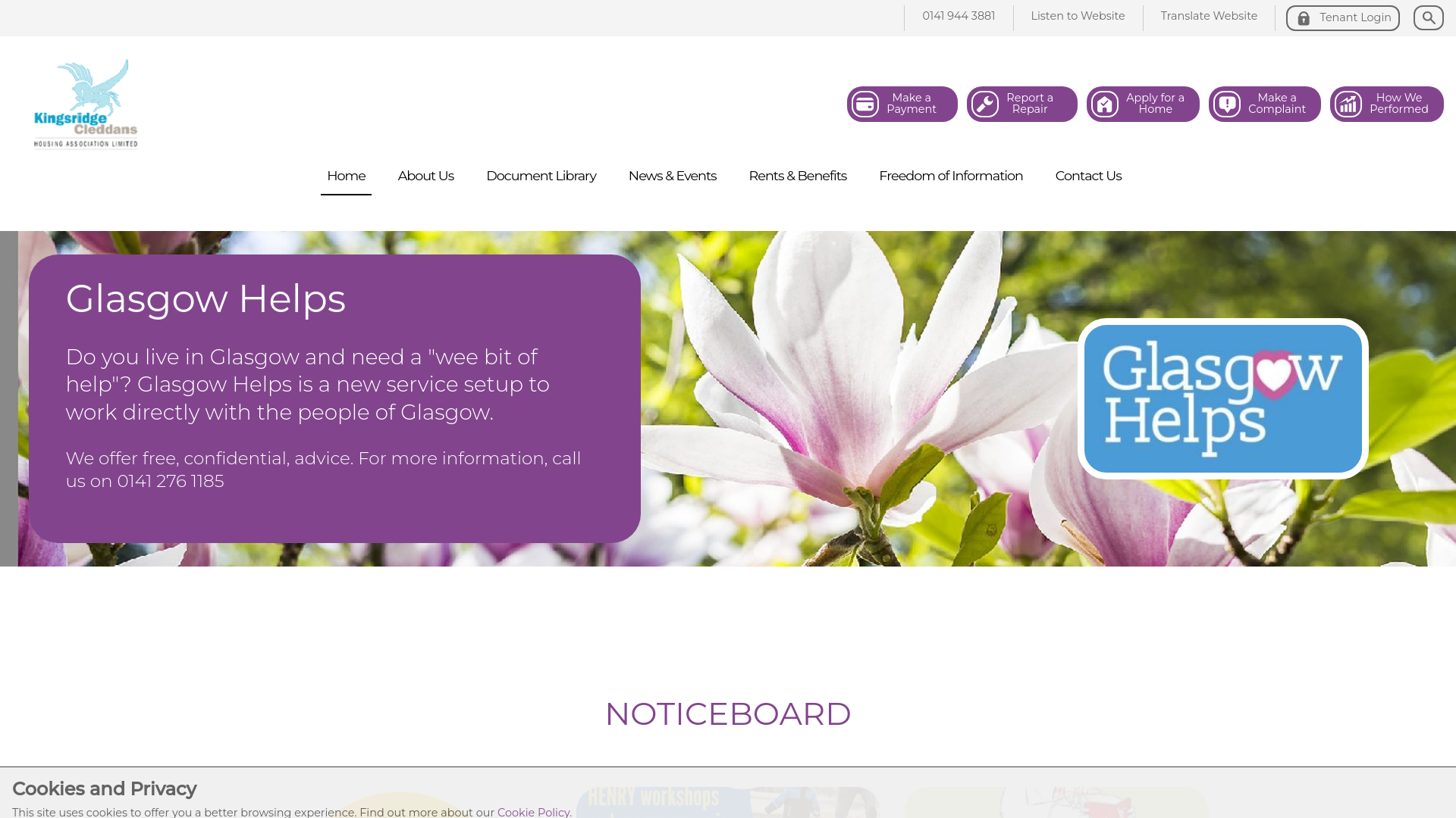 Website screenshot