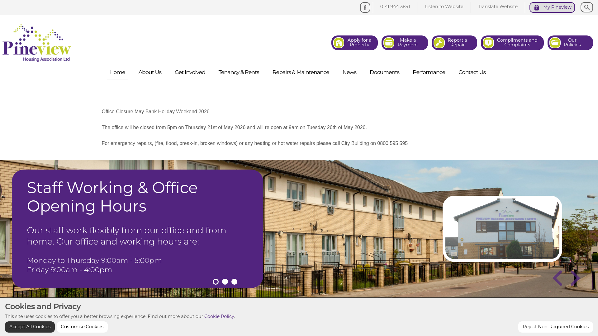 Website screenshot