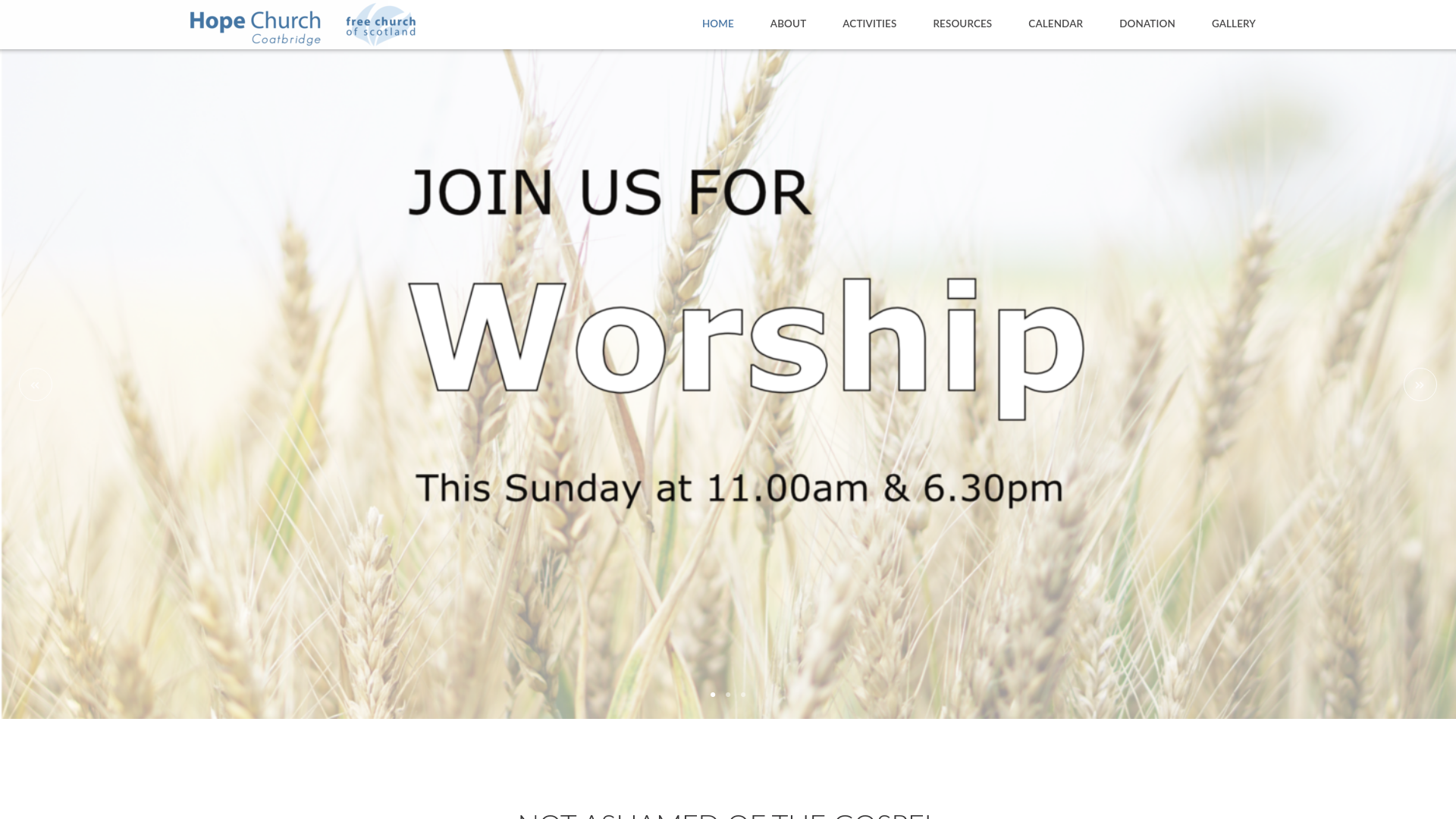 Website screenshot