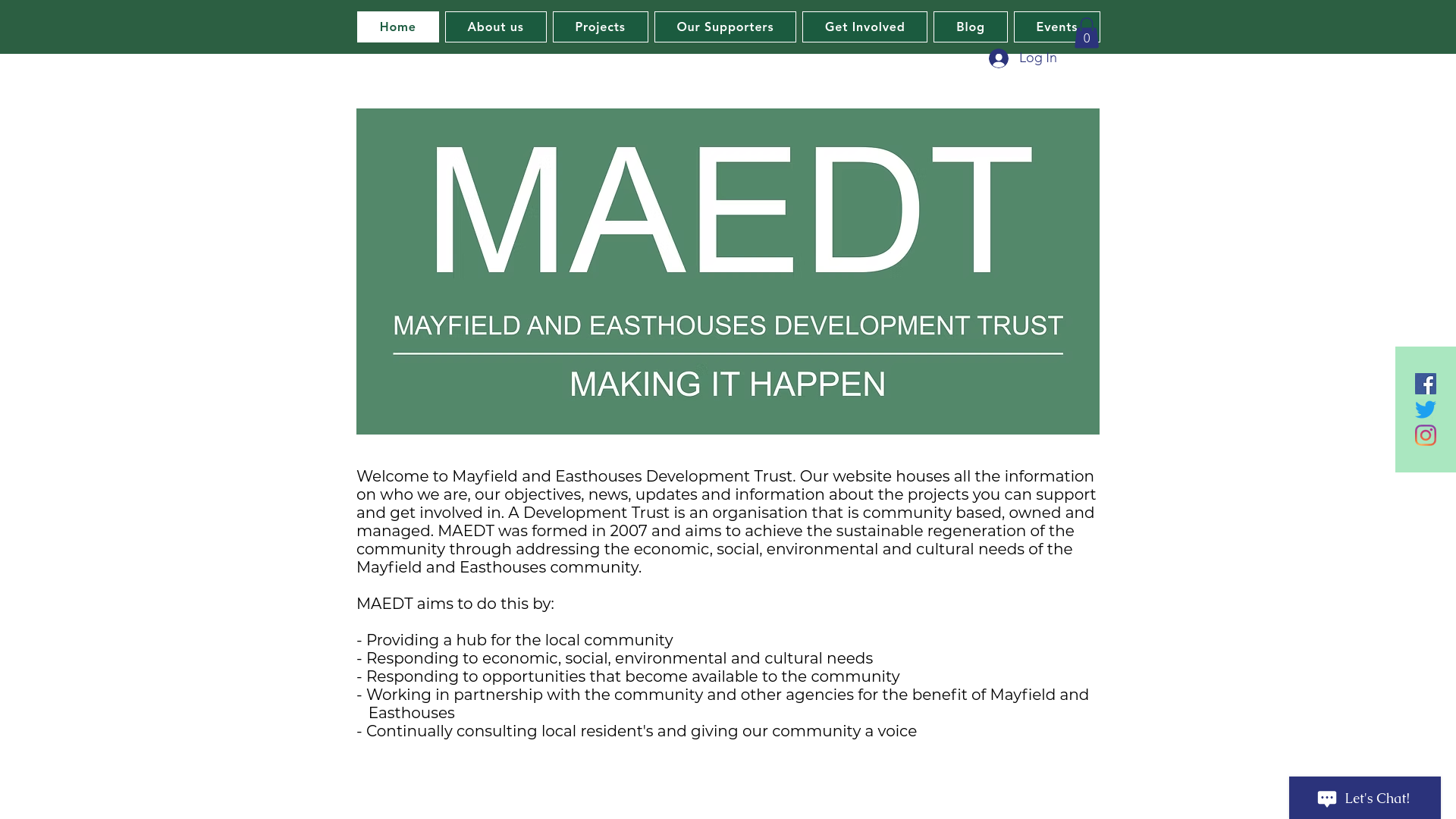 Website screenshot