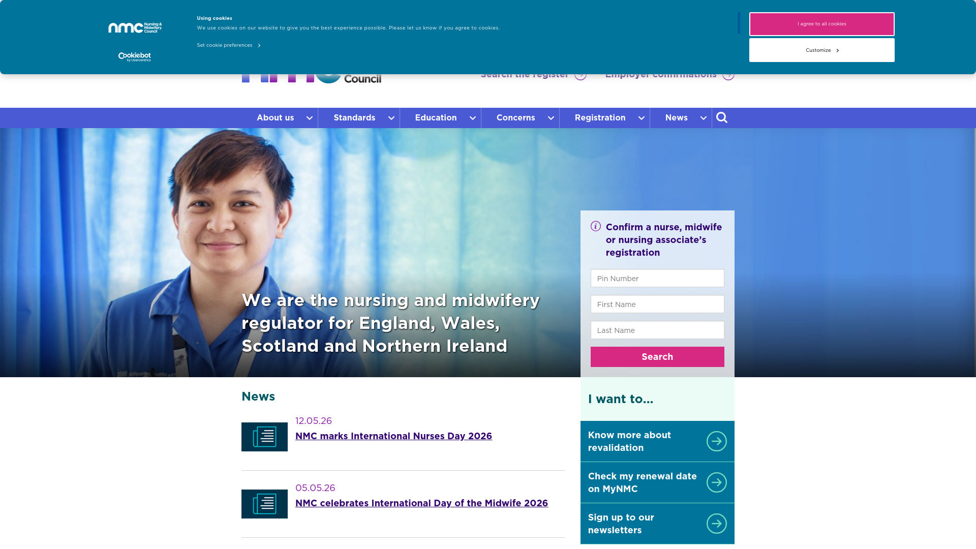 Website screenshot
