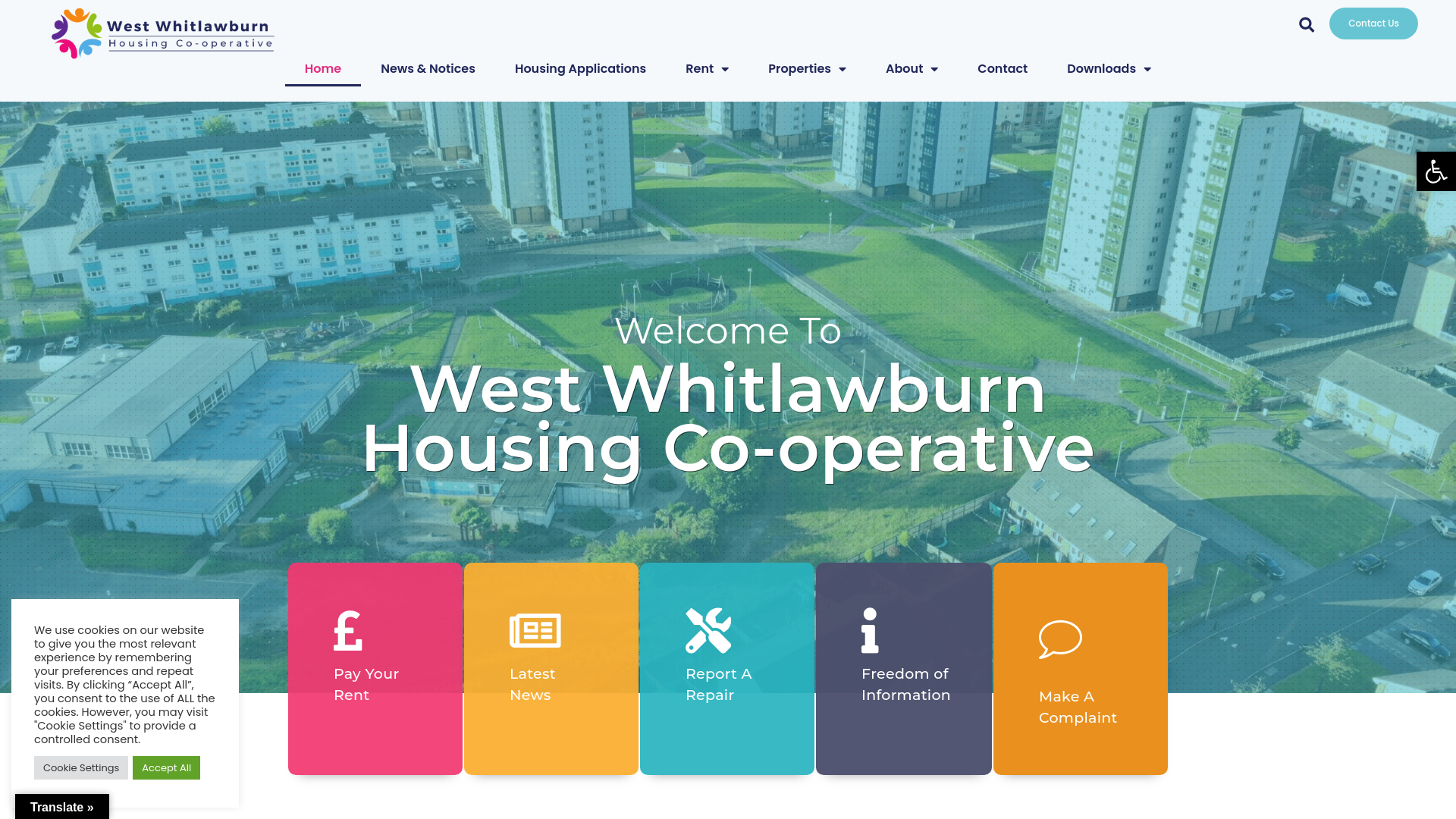 Website screenshot