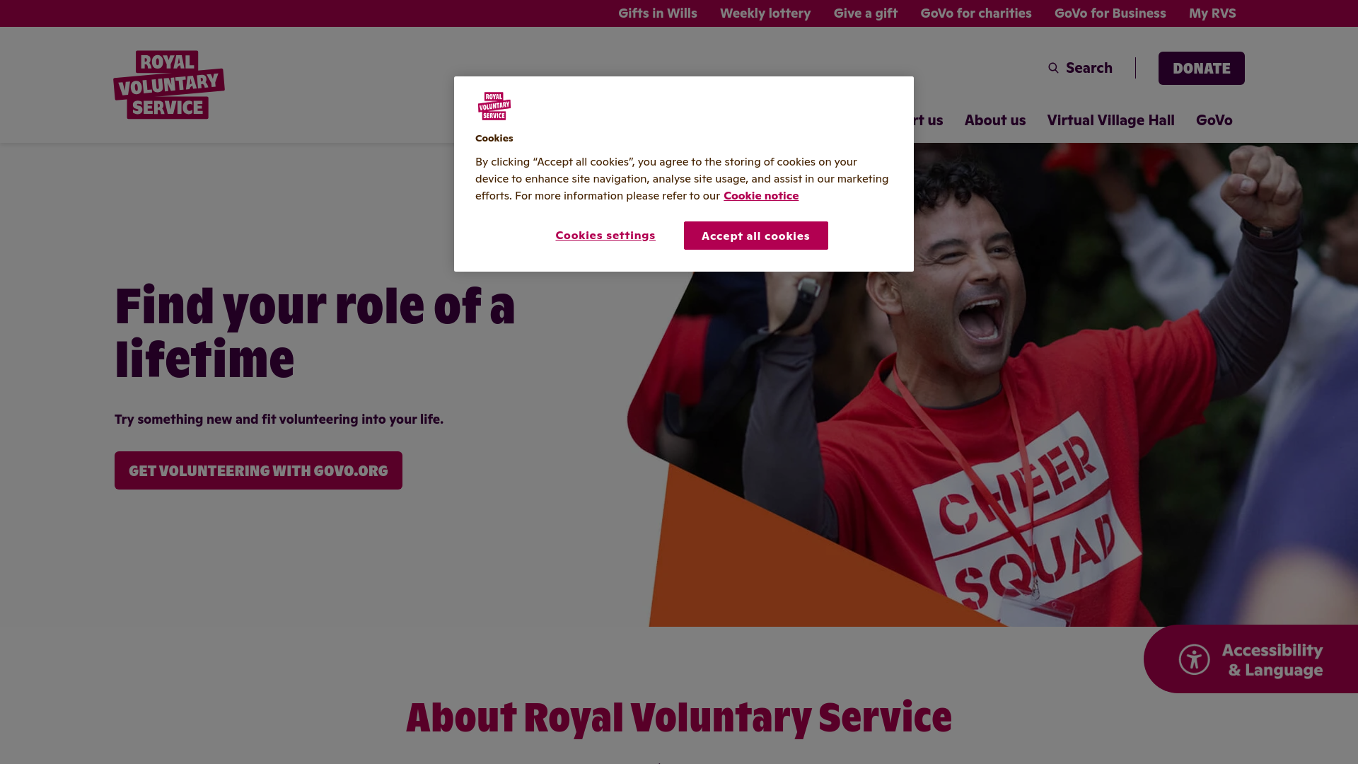 Website screenshot