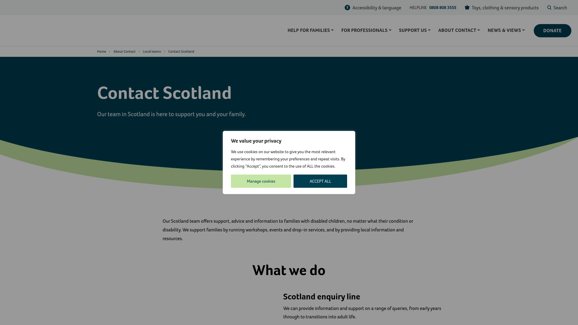 Website screenshot