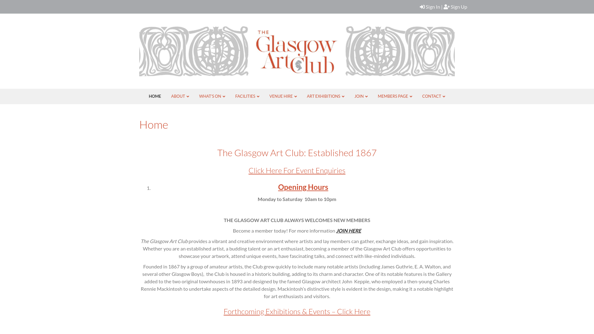 Website screenshot