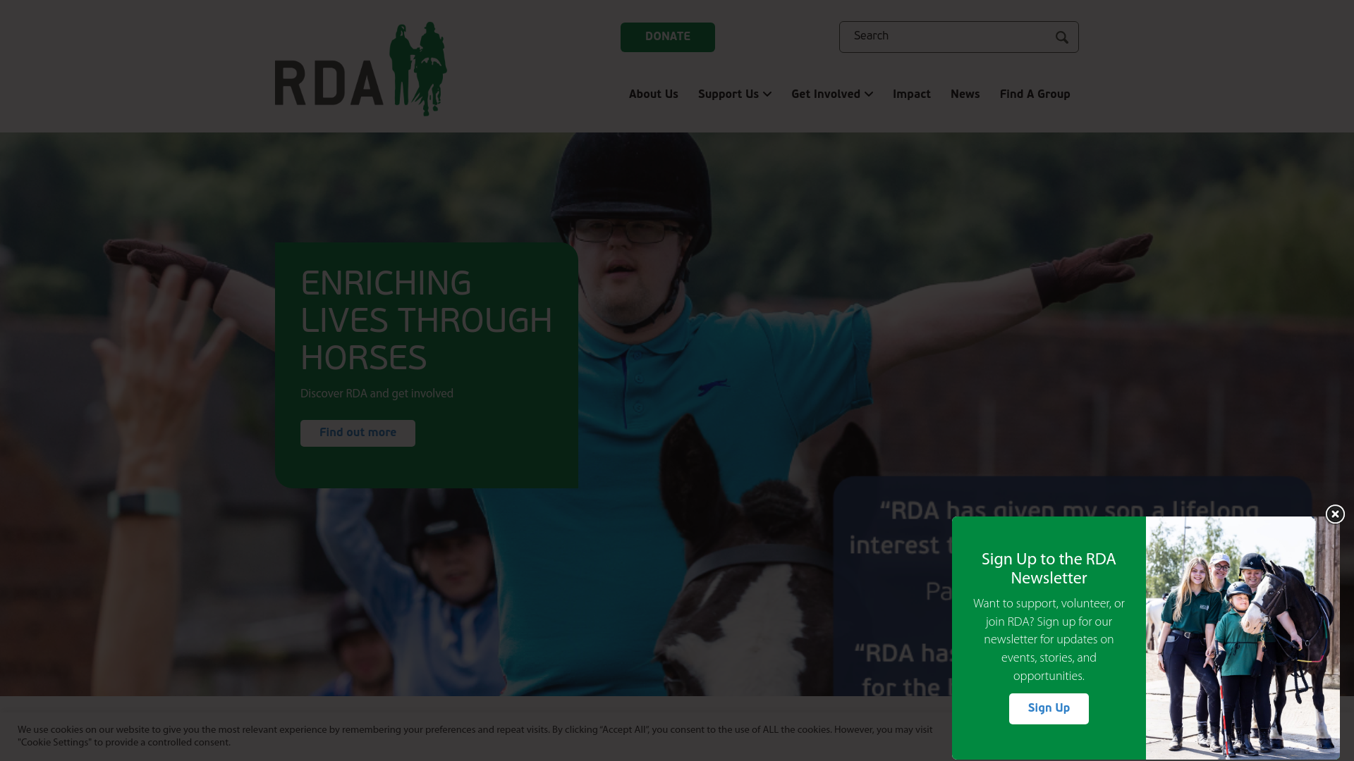 Website screenshot