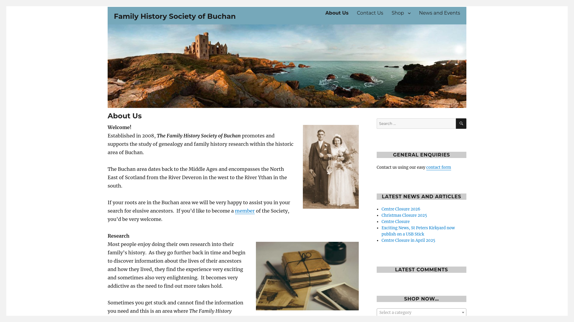 Website screenshot