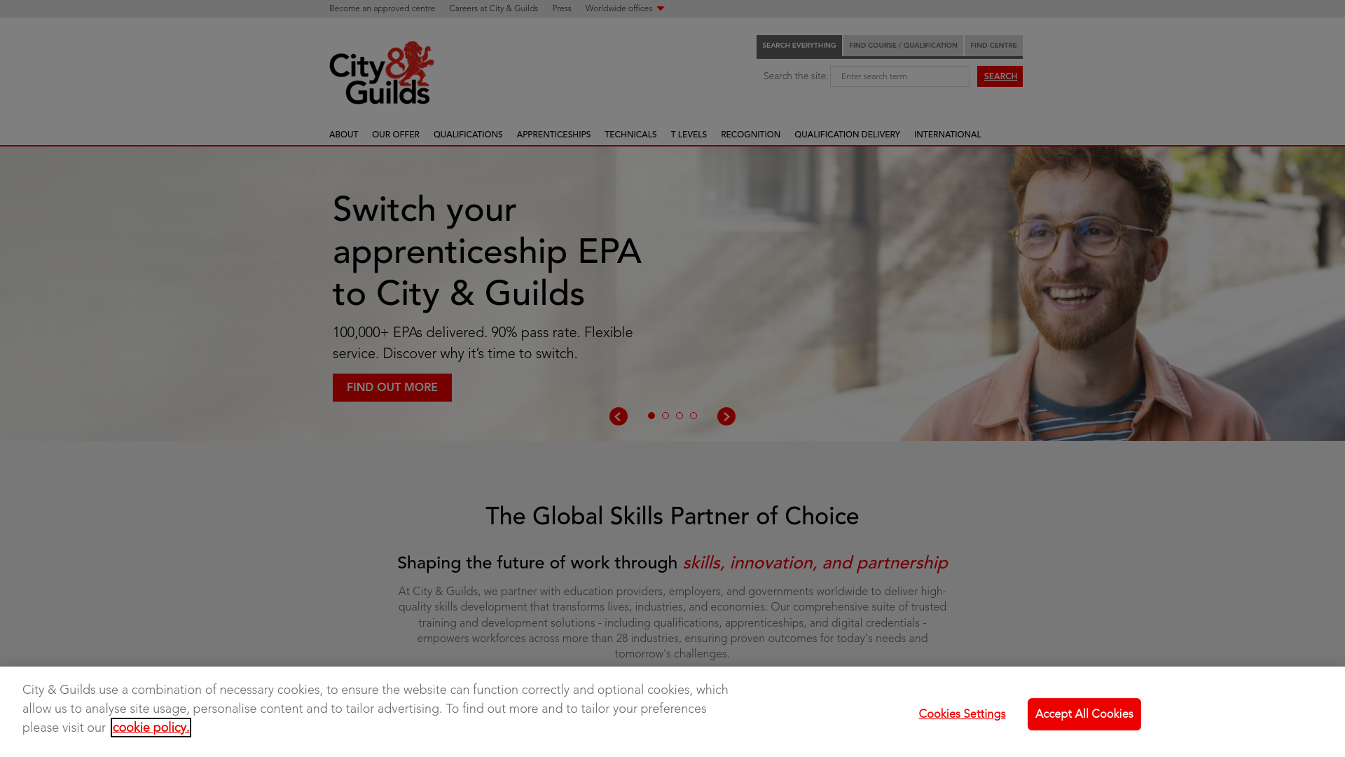 Website screenshot