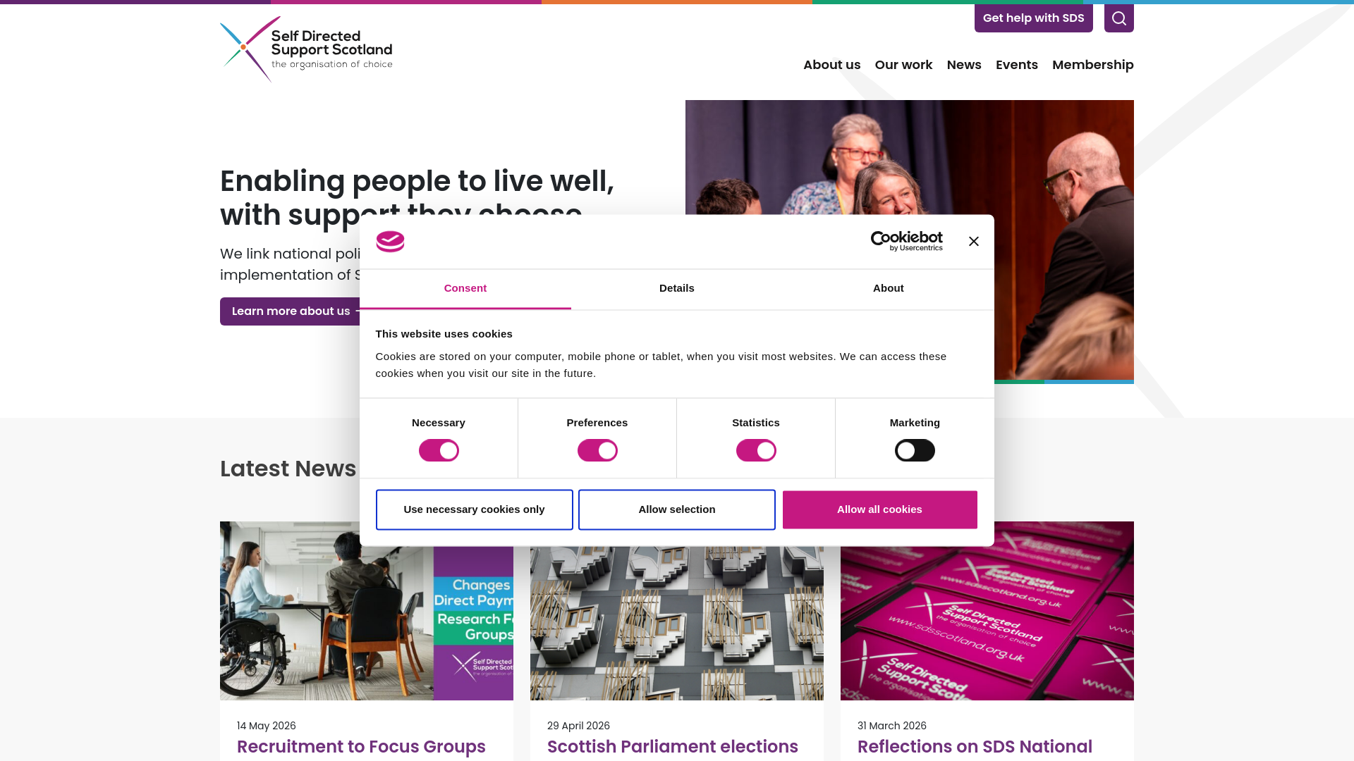 Website screenshot