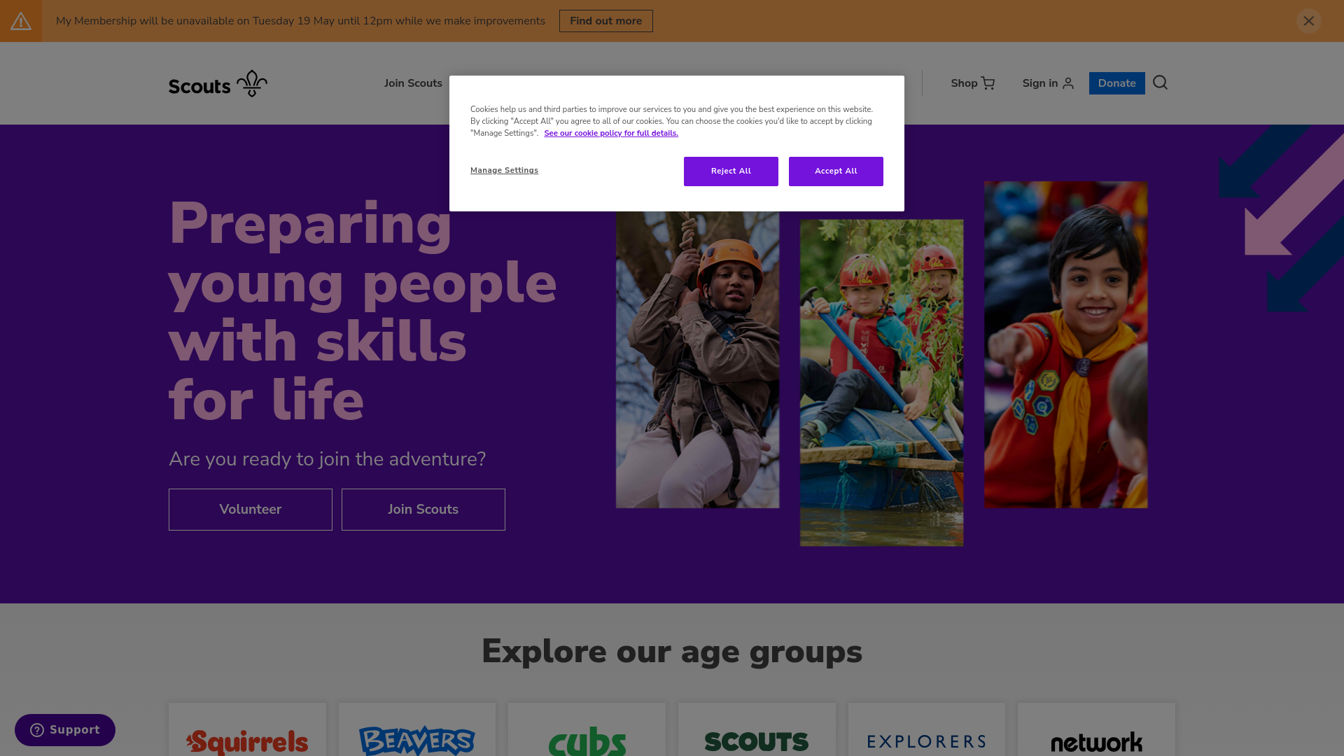 Website screenshot
