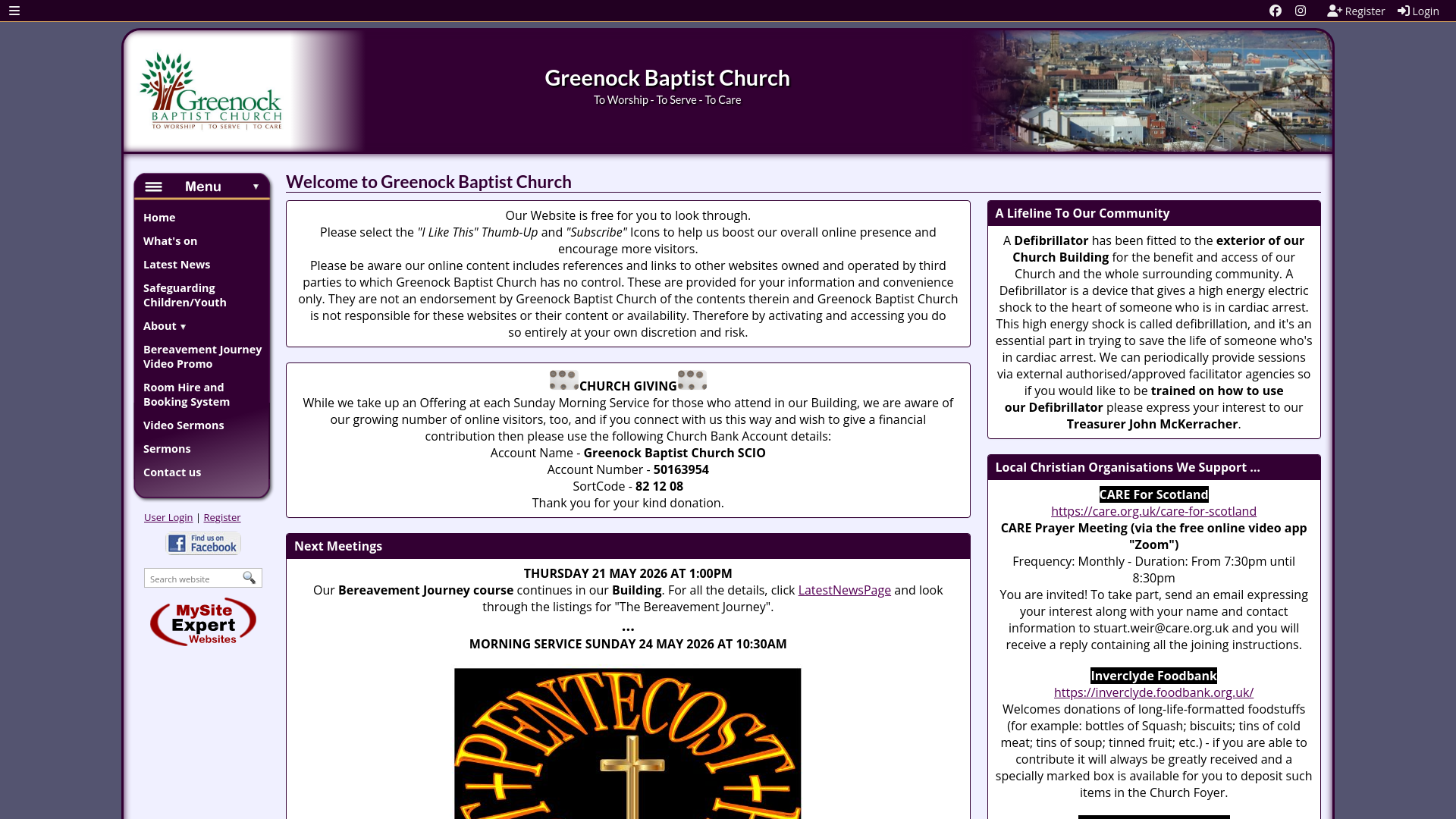 Website screenshot