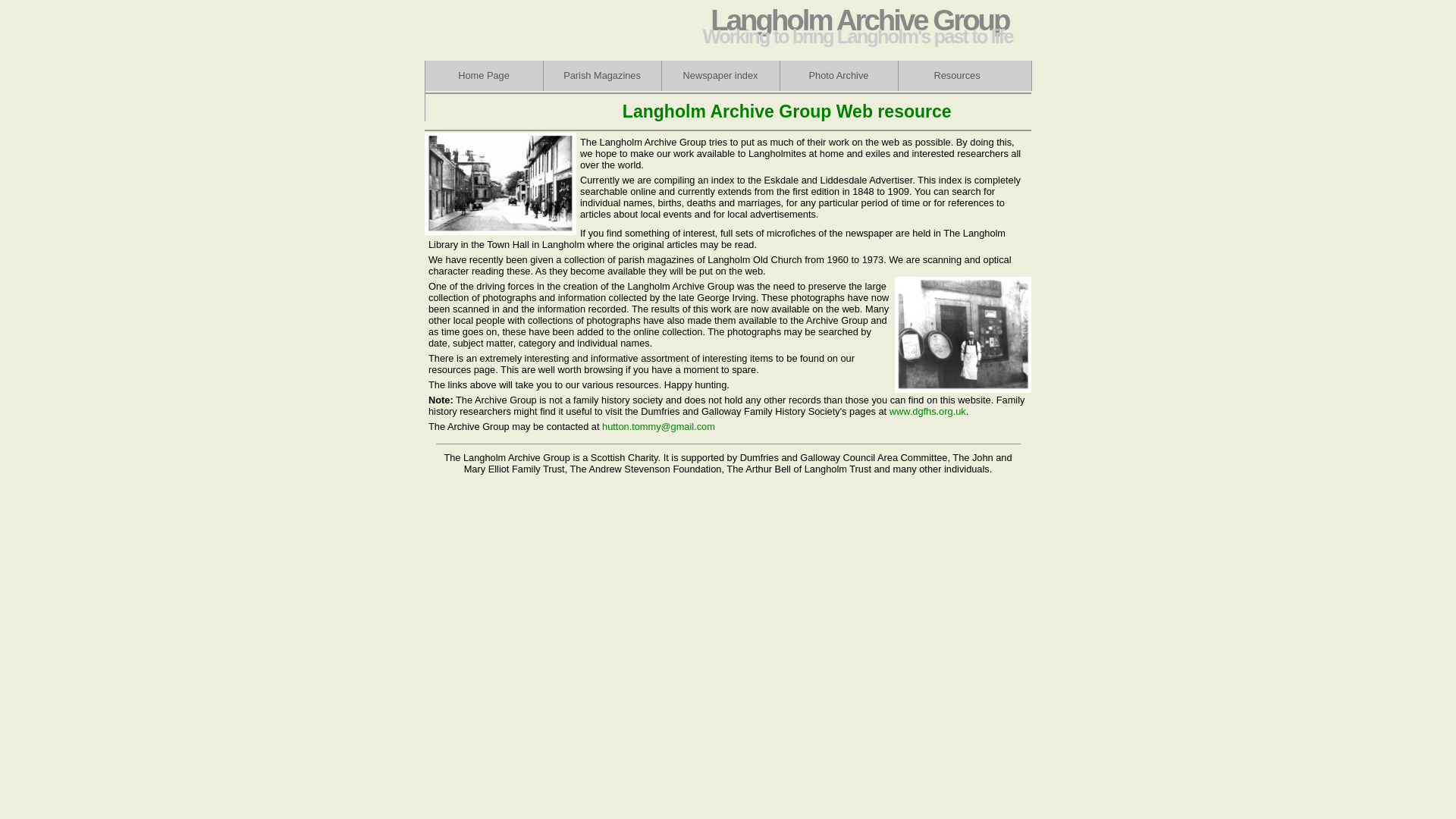 Website screenshot
