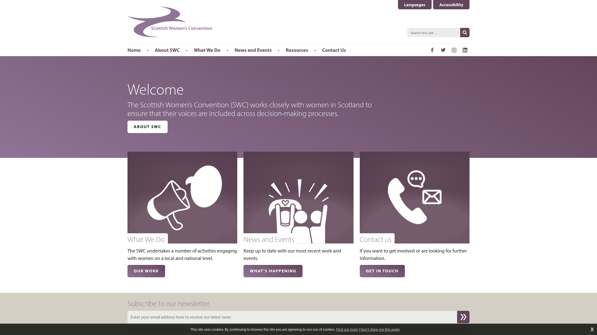 Website screenshot