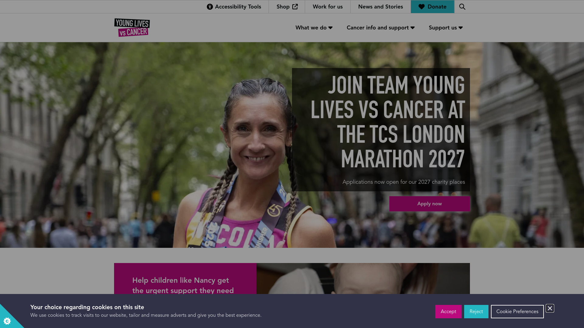 Website screenshot