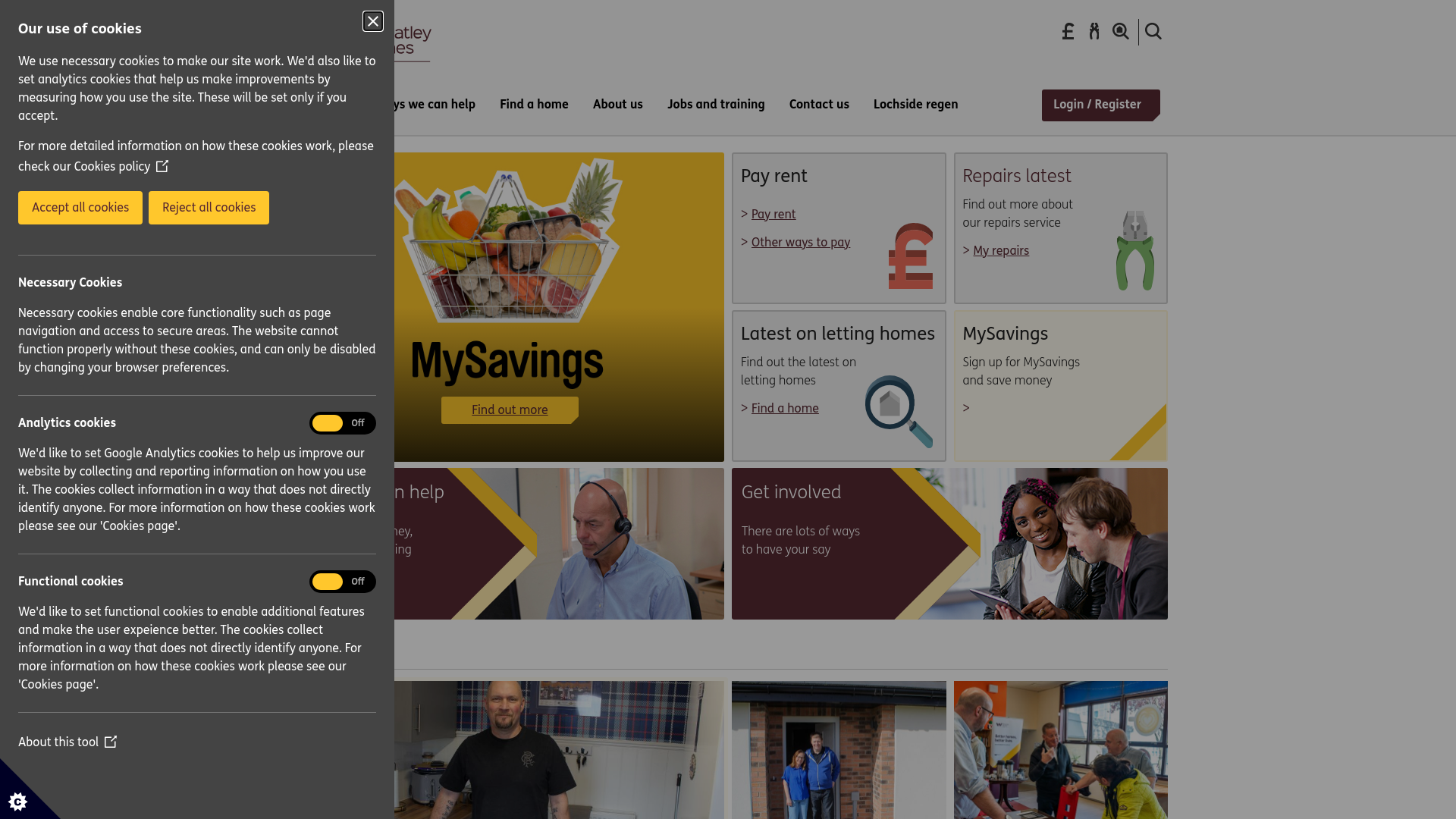 Website screenshot
