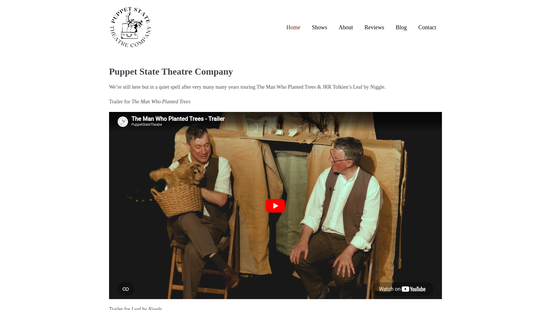 Website screenshot