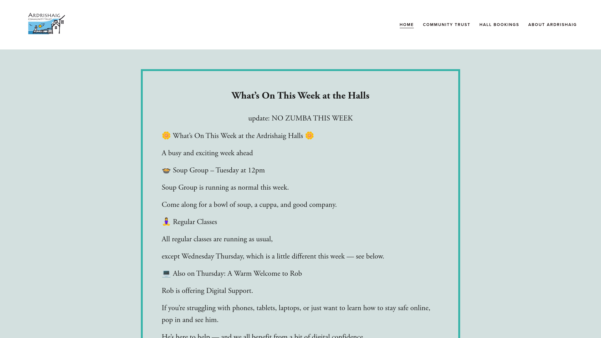 Website screenshot