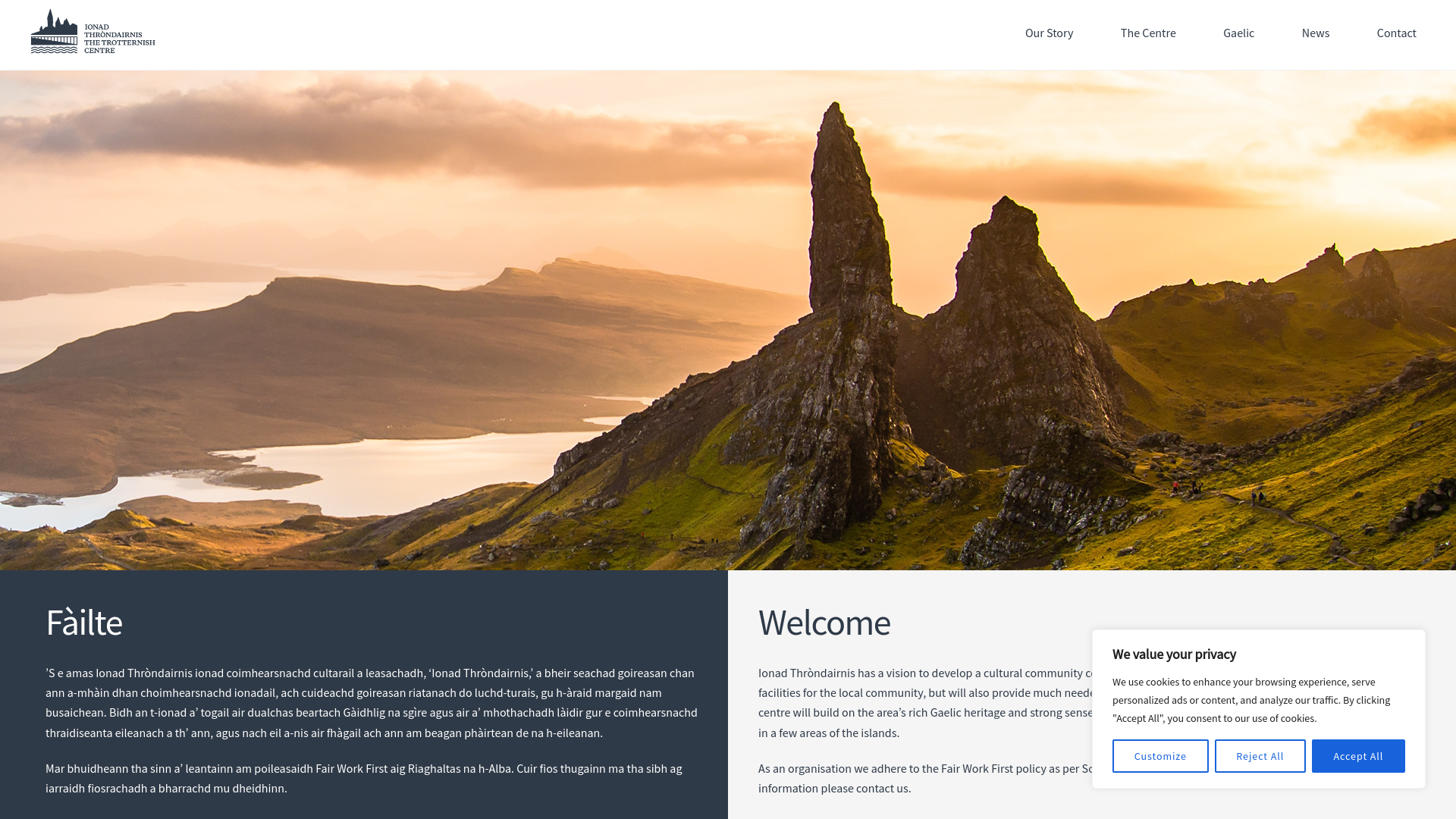 Website screenshot