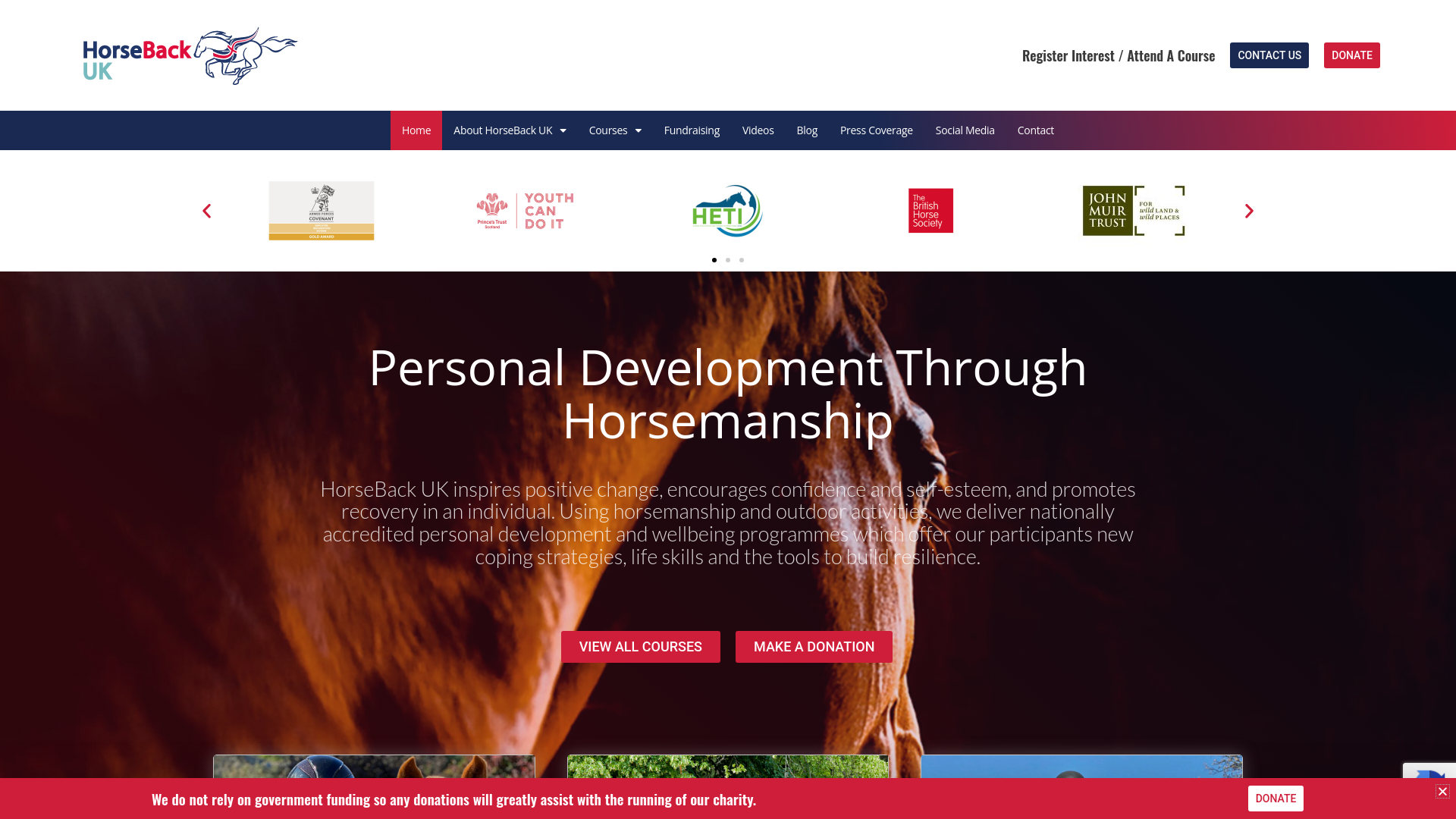 Website screenshot