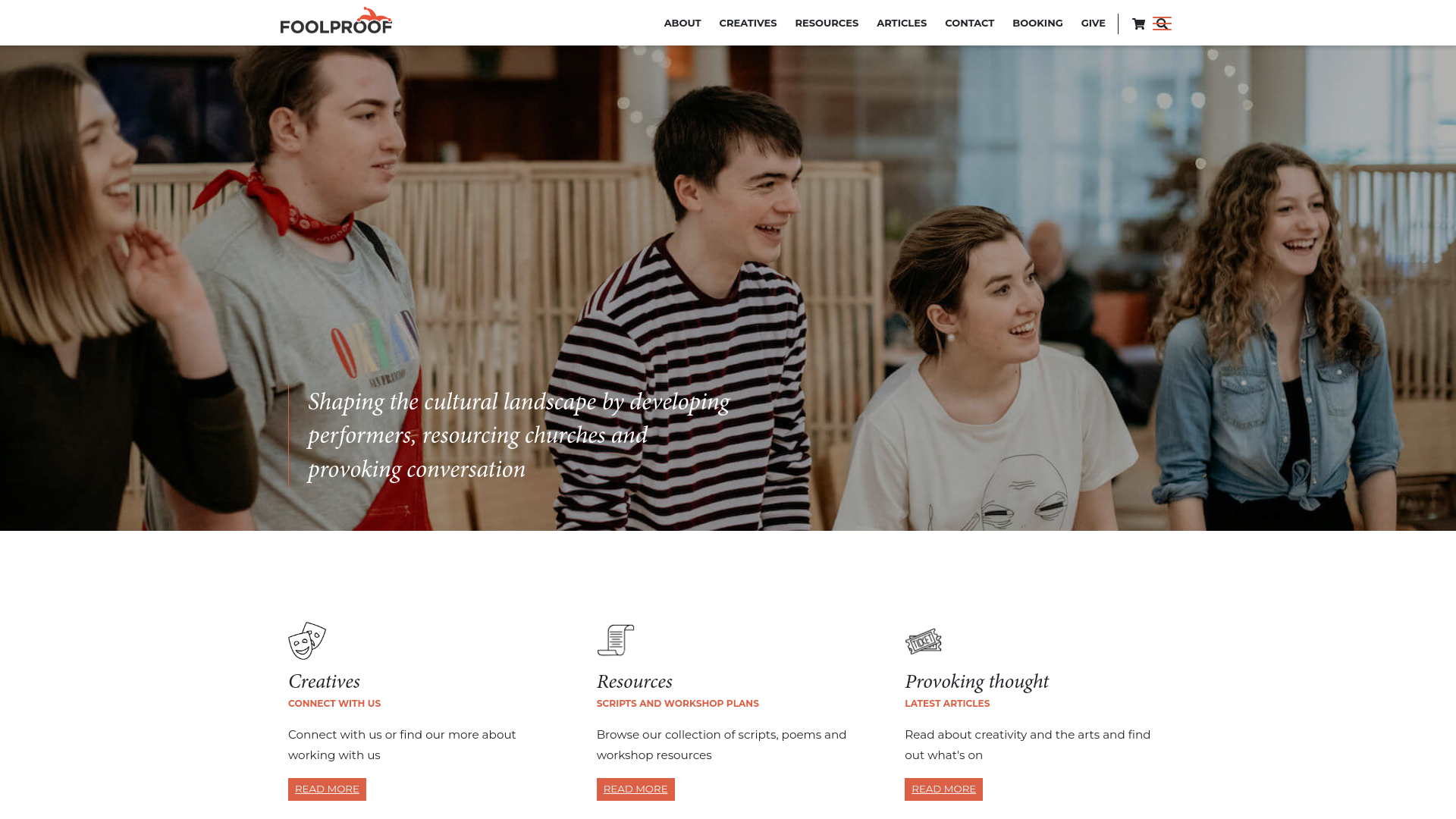 Website screenshot