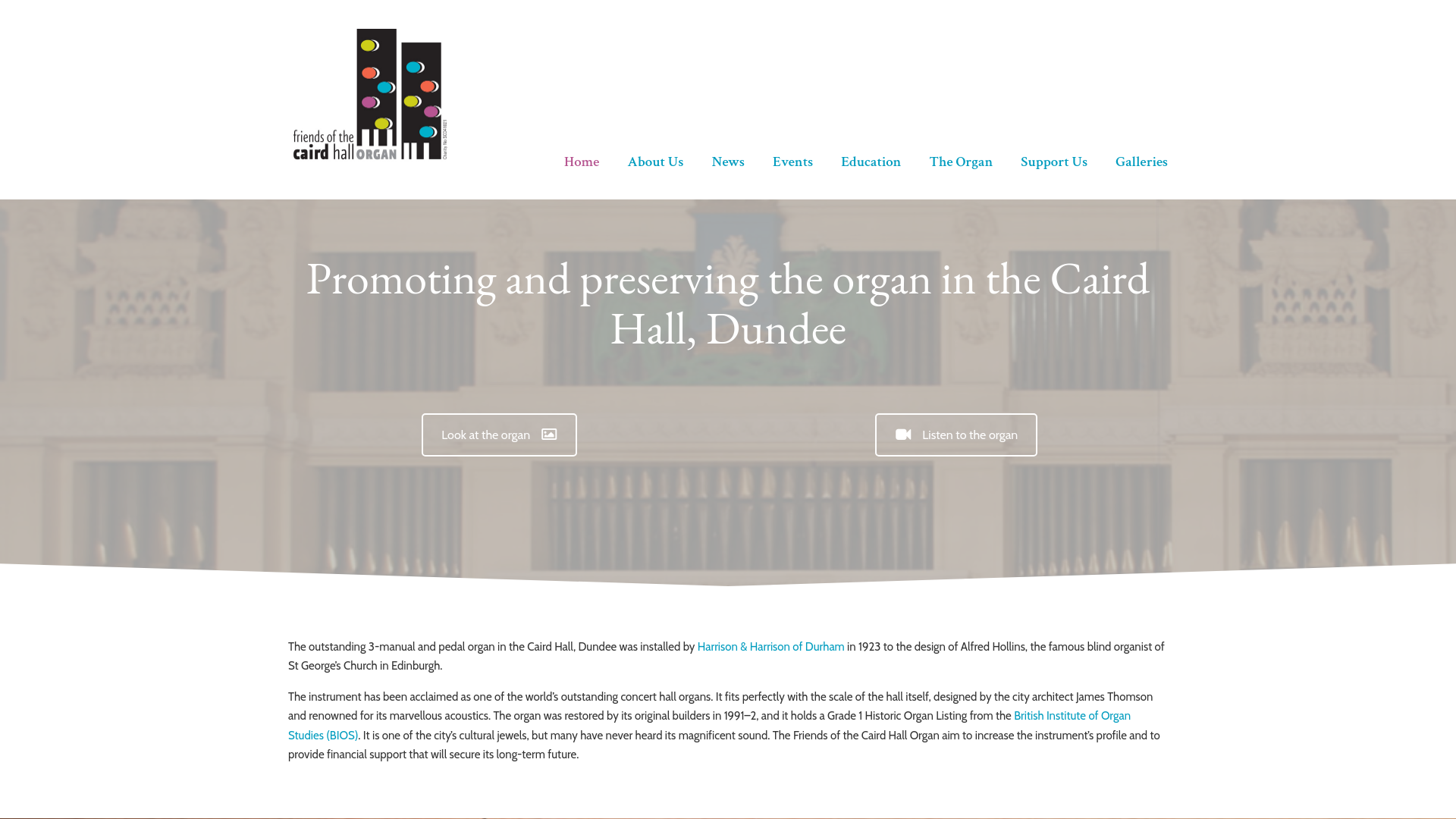 Website screenshot