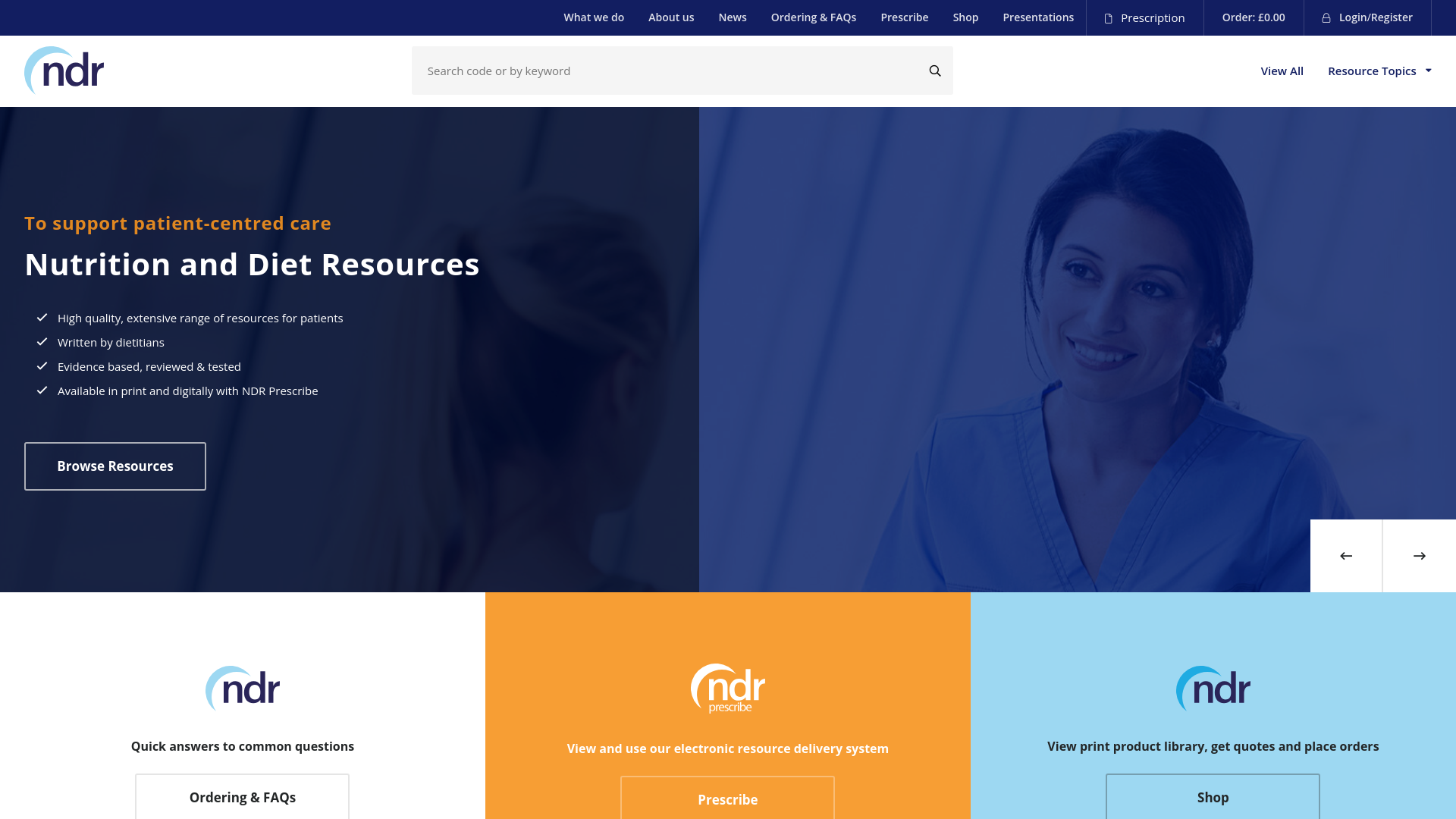 Website screenshot