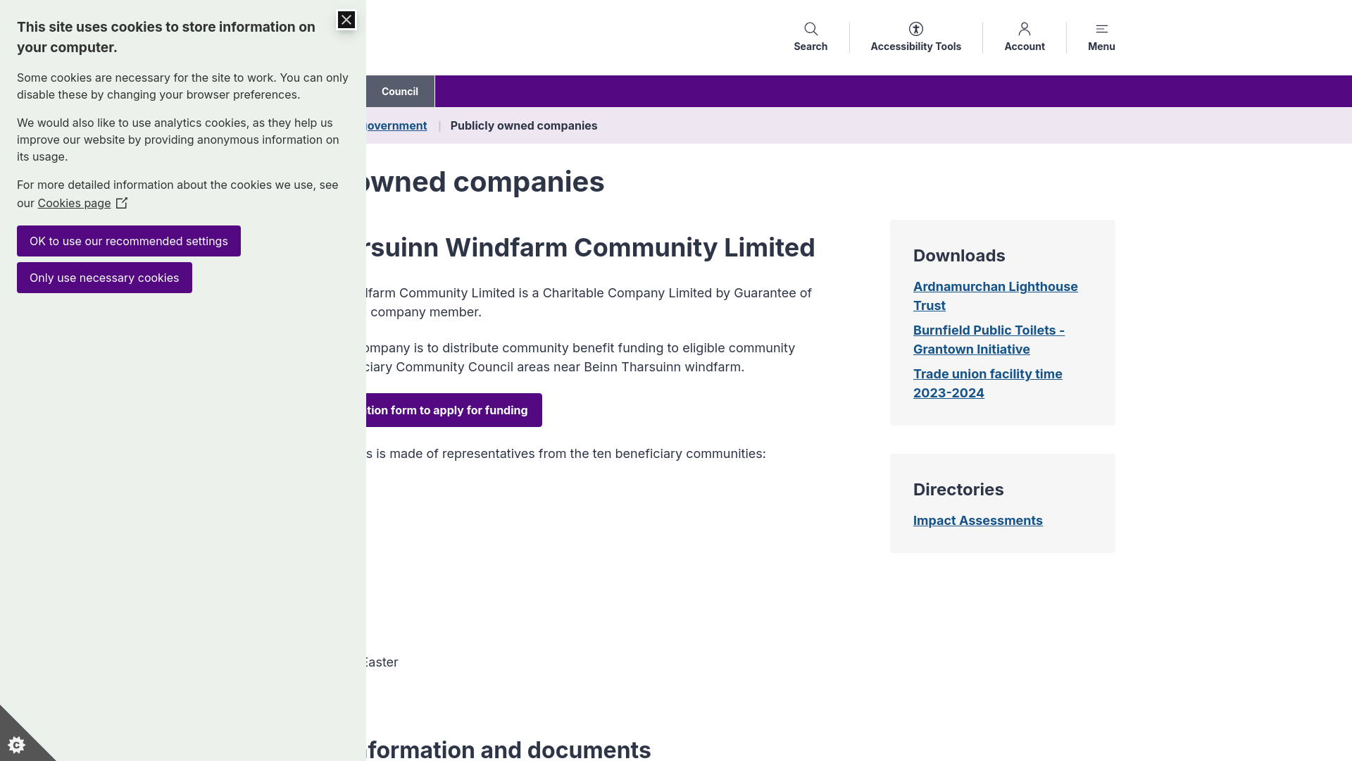 Website screenshot