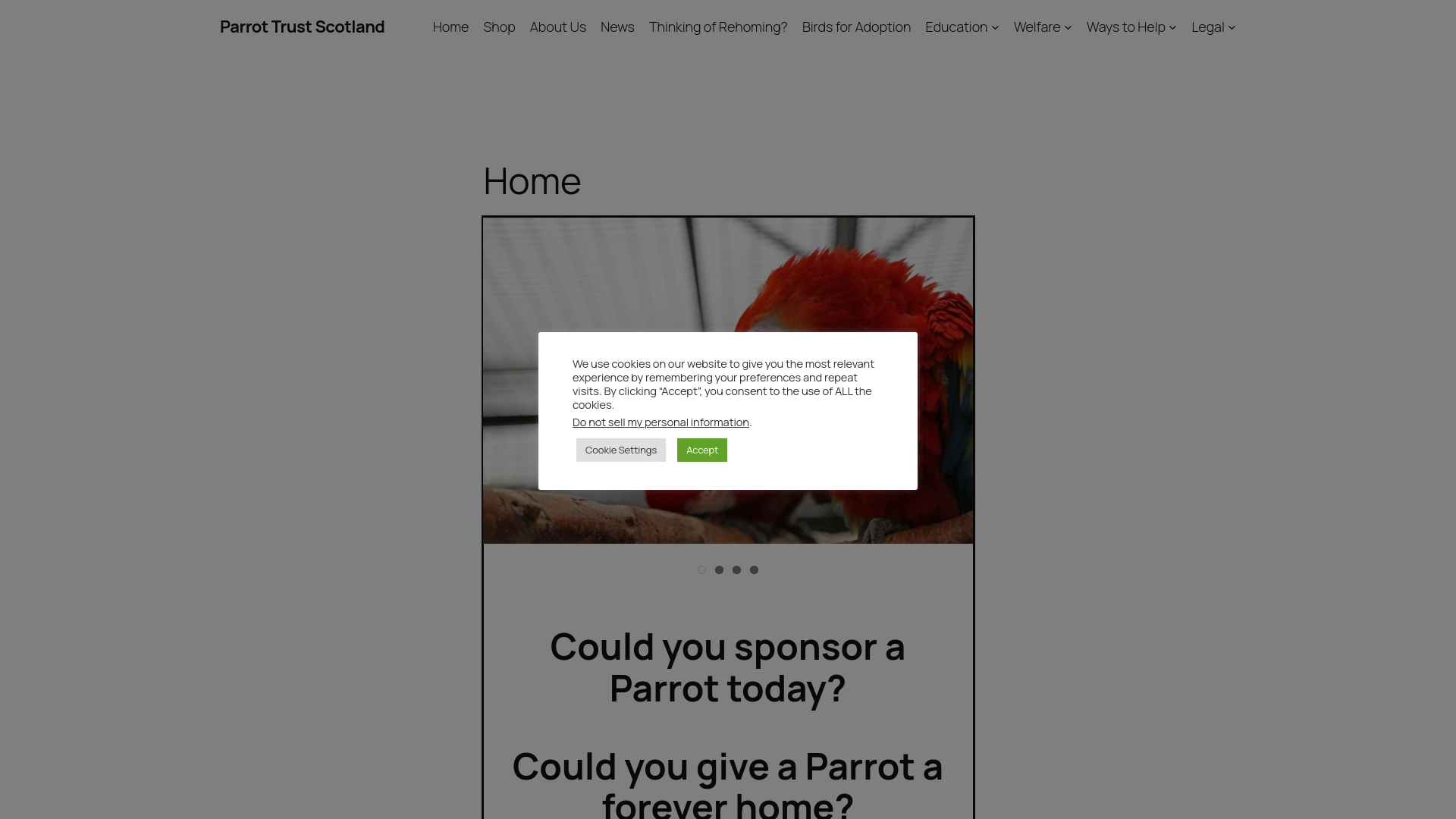 Website screenshot