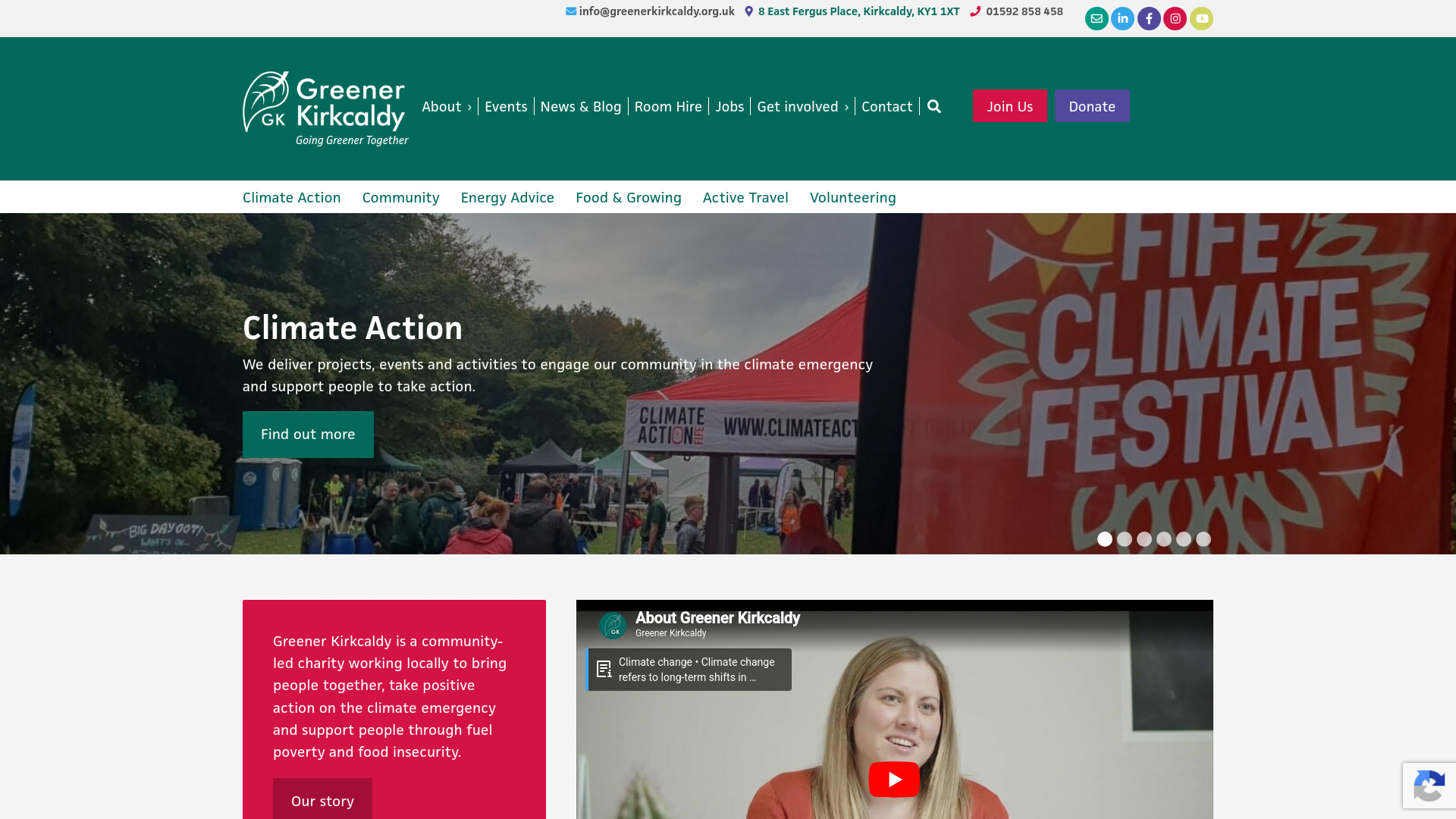 Website screenshot