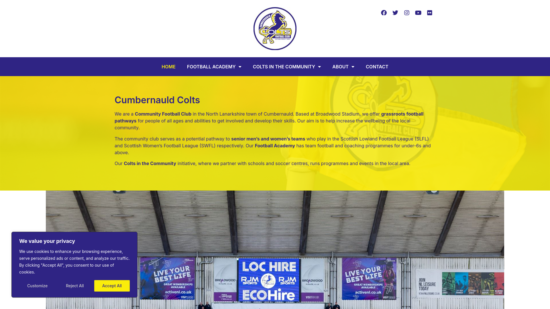 Website screenshot
