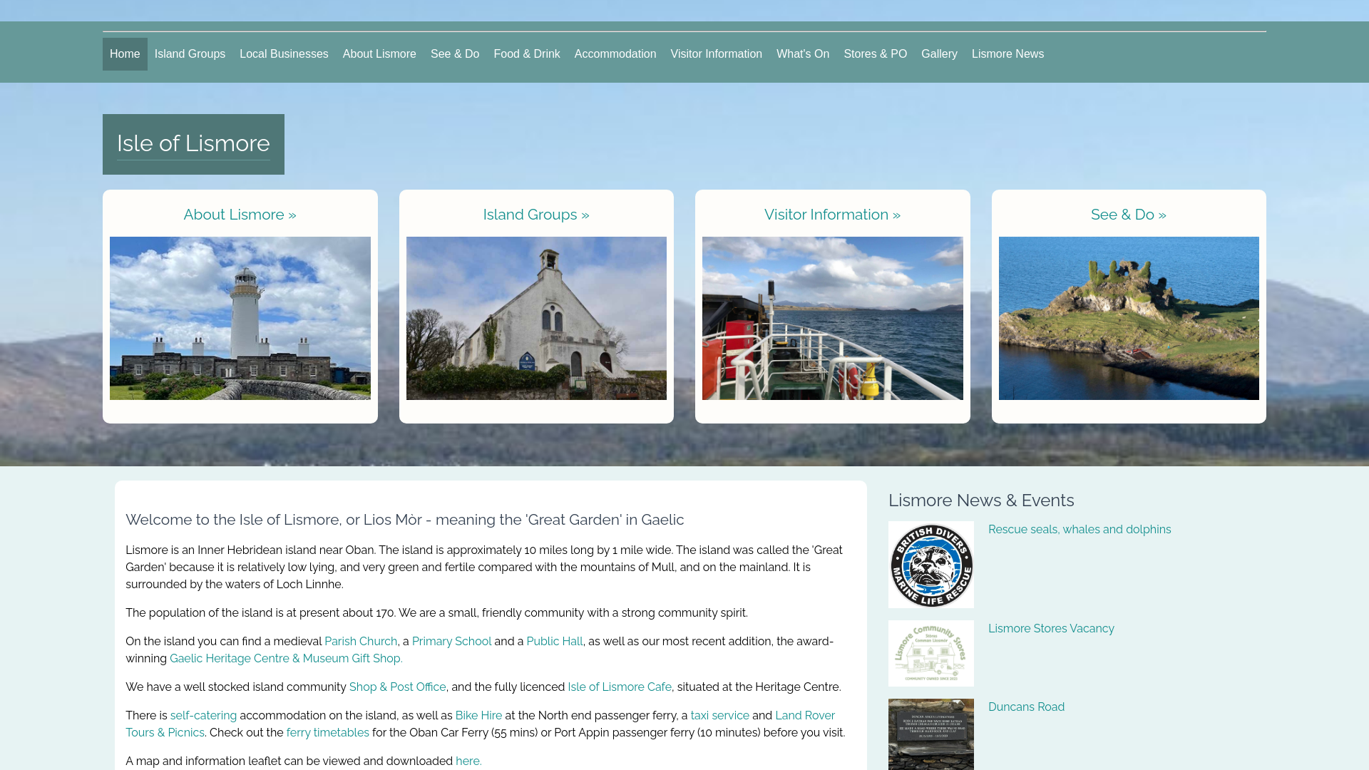 Website screenshot