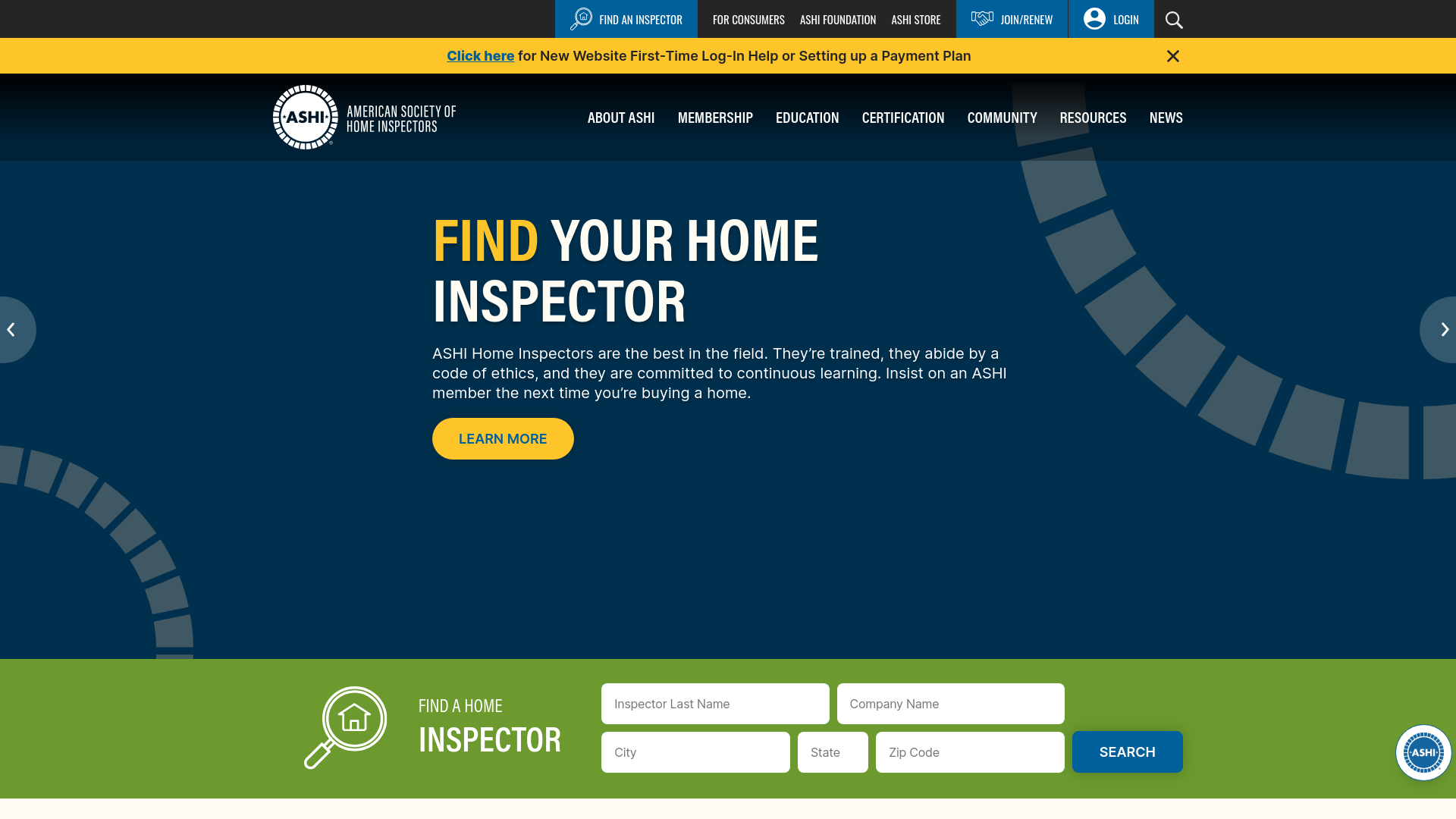 Website screenshot
