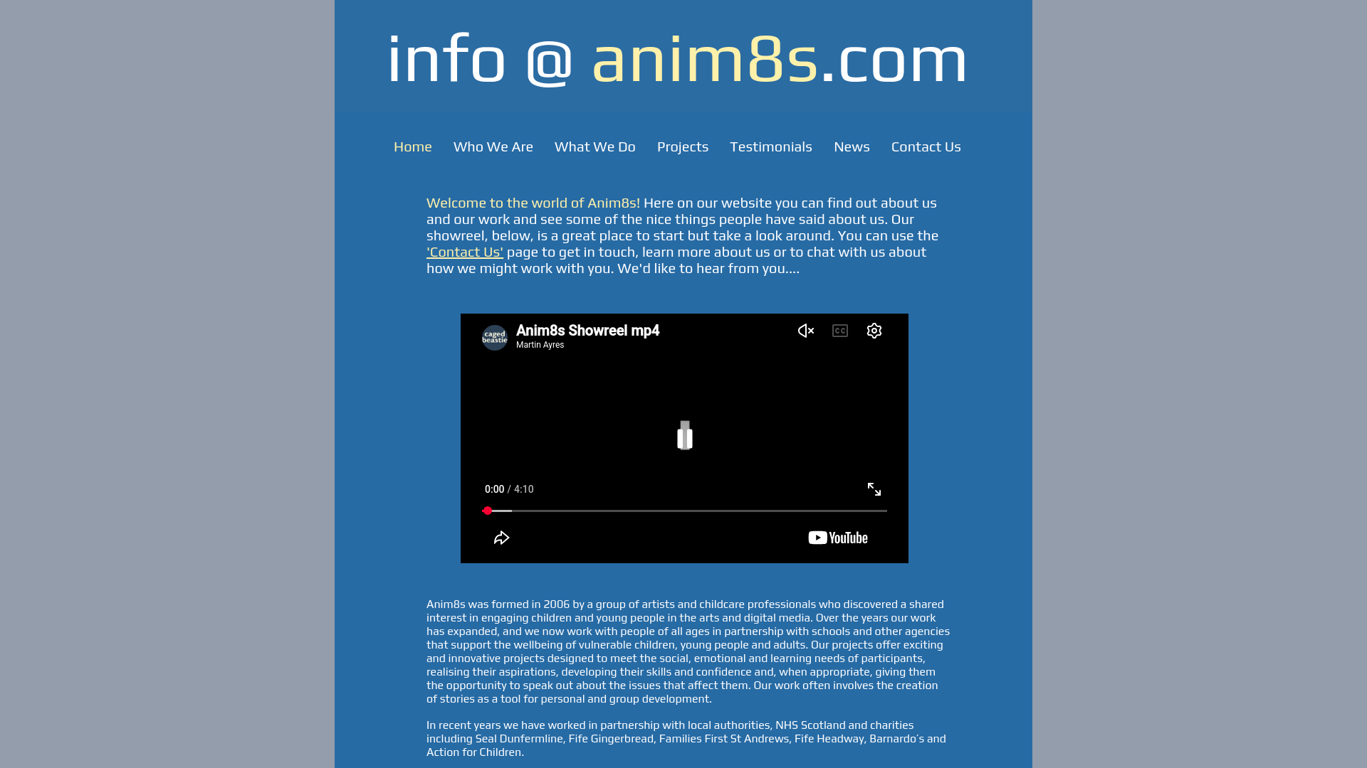 Website screenshot
