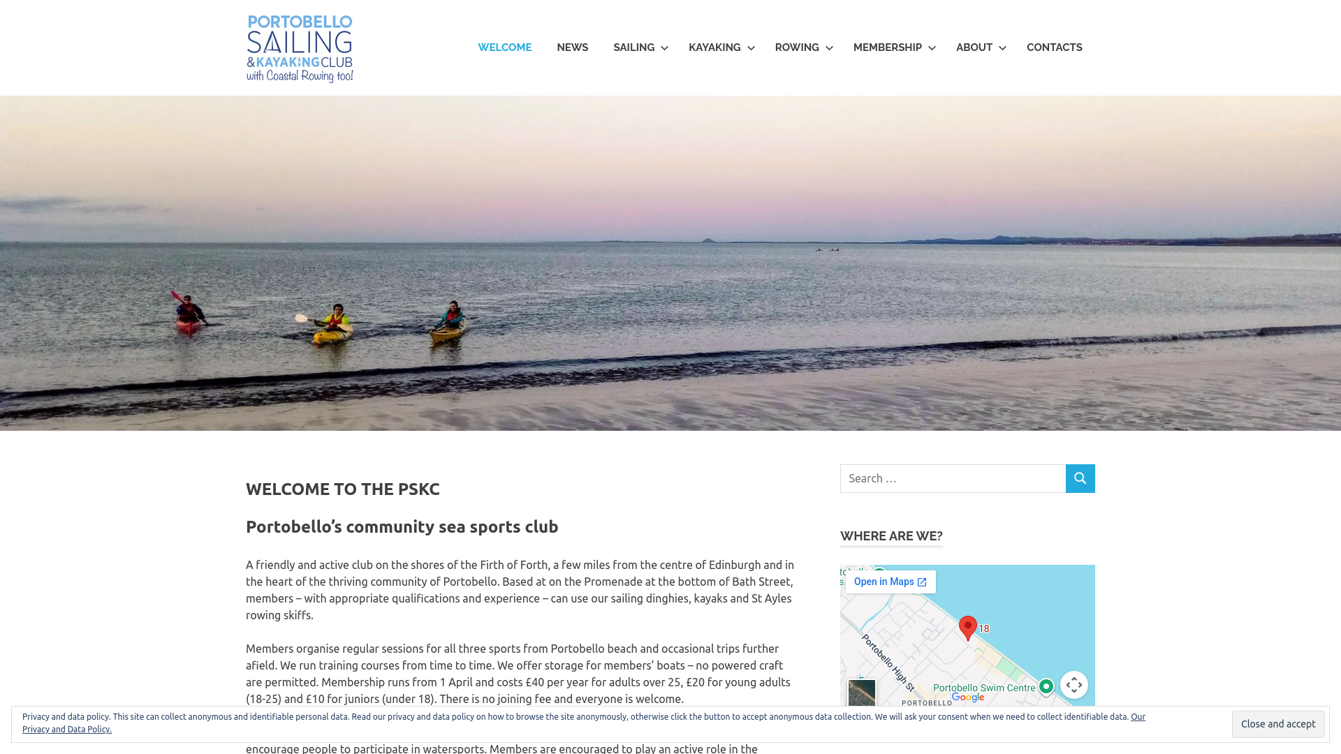 Website screenshot