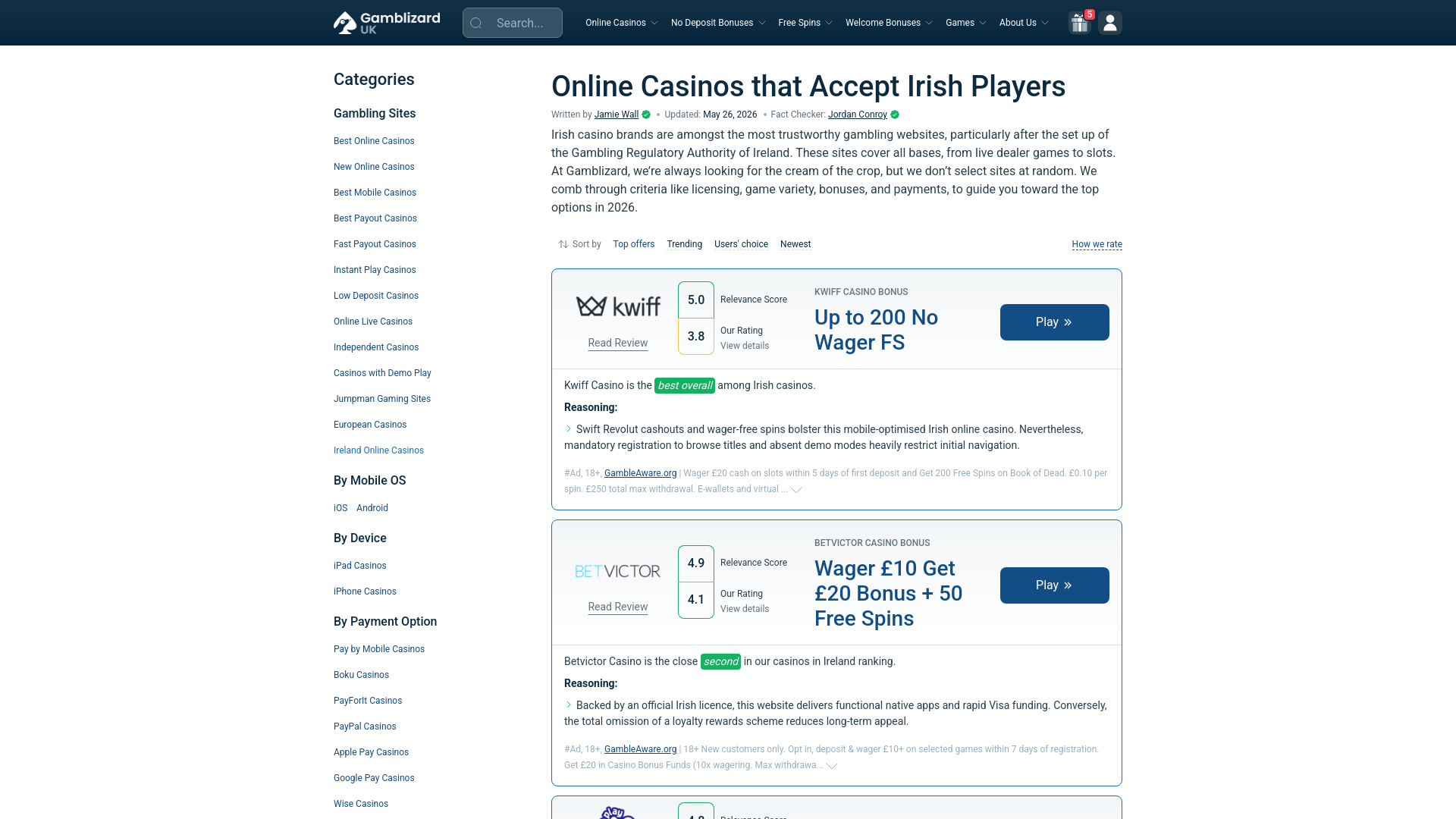 Website screenshot