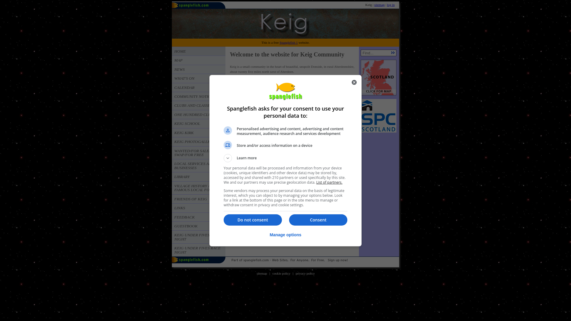 Website screenshot