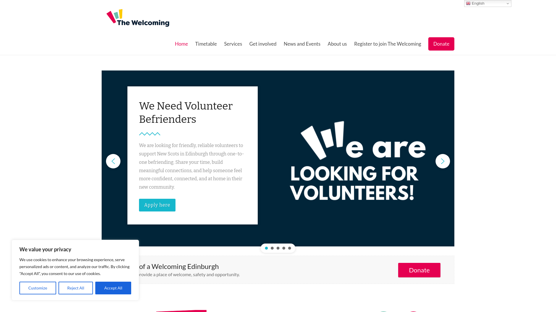 Website screenshot