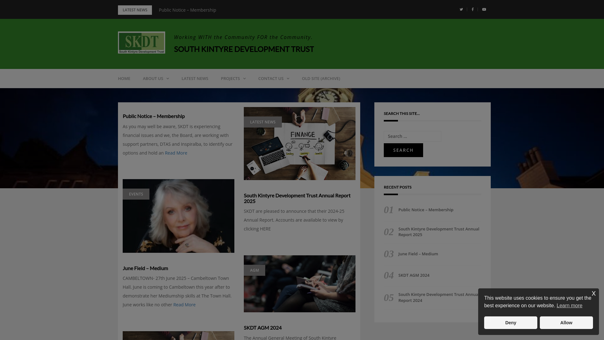 Website screenshot